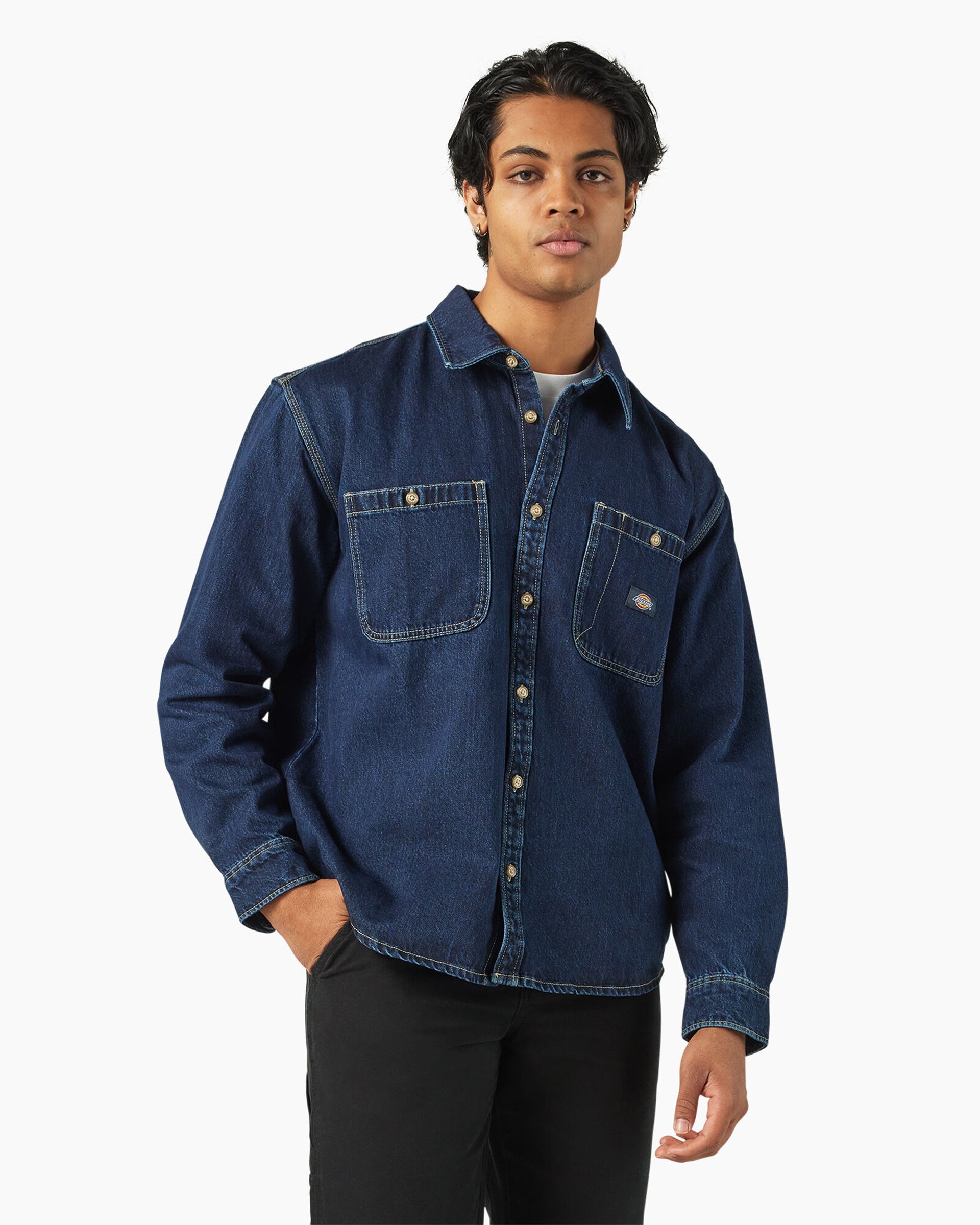 【Mサイズ】Essentials Denim Shirt Dark Indigo Dark Indigo Shirt - Dark Indigo / XL