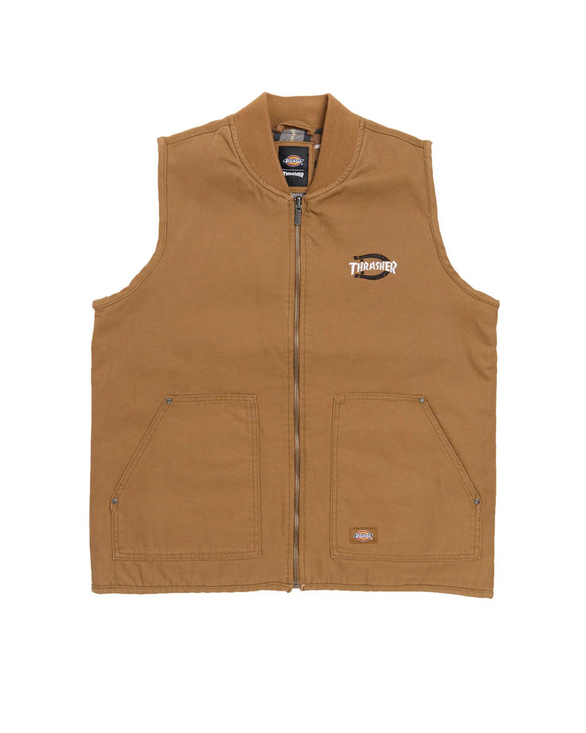 Dickies x Thrasher Vest - Brown – Garage Skateshop