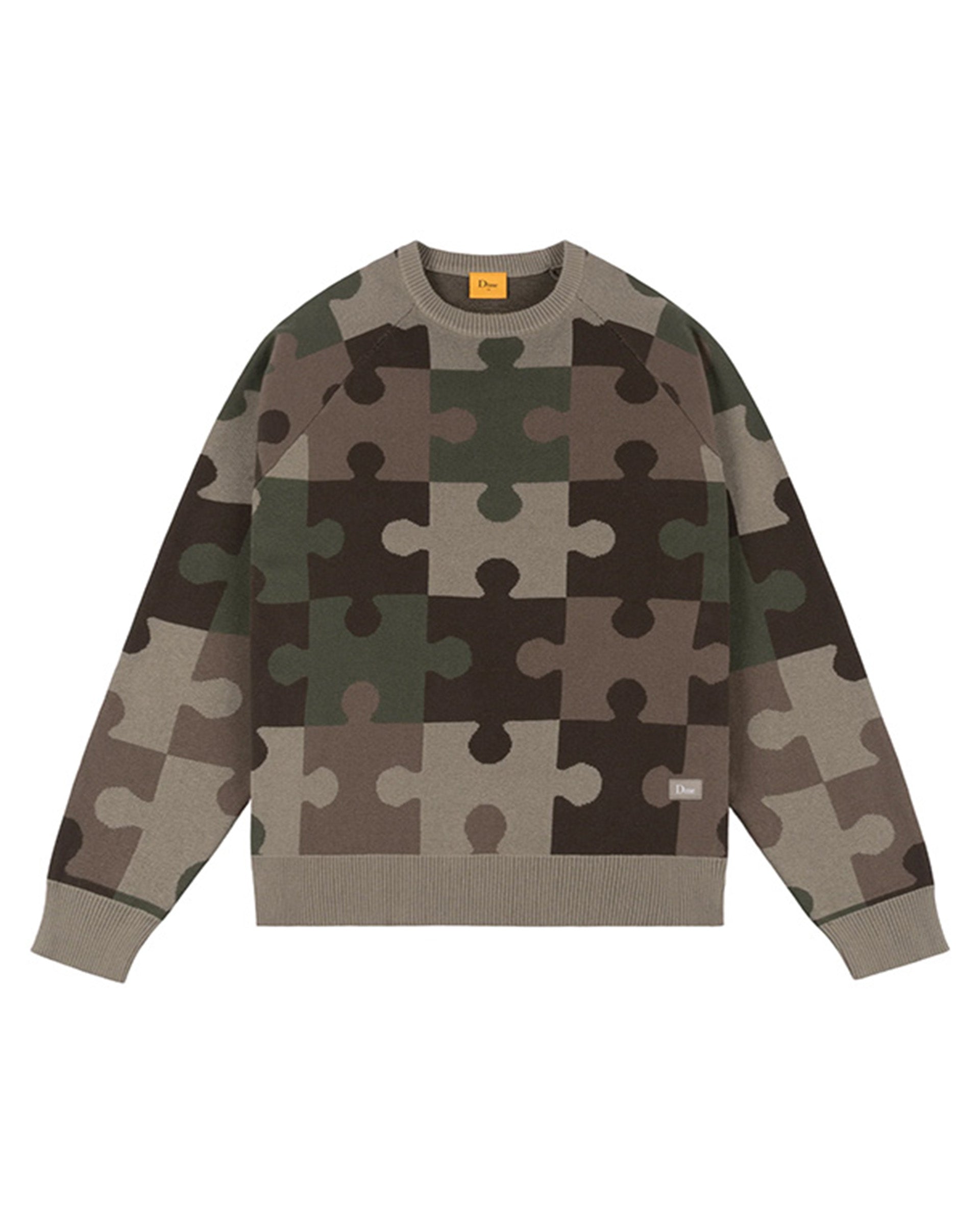 Camo Puzzle Knit Sweater – Garage Skateshop