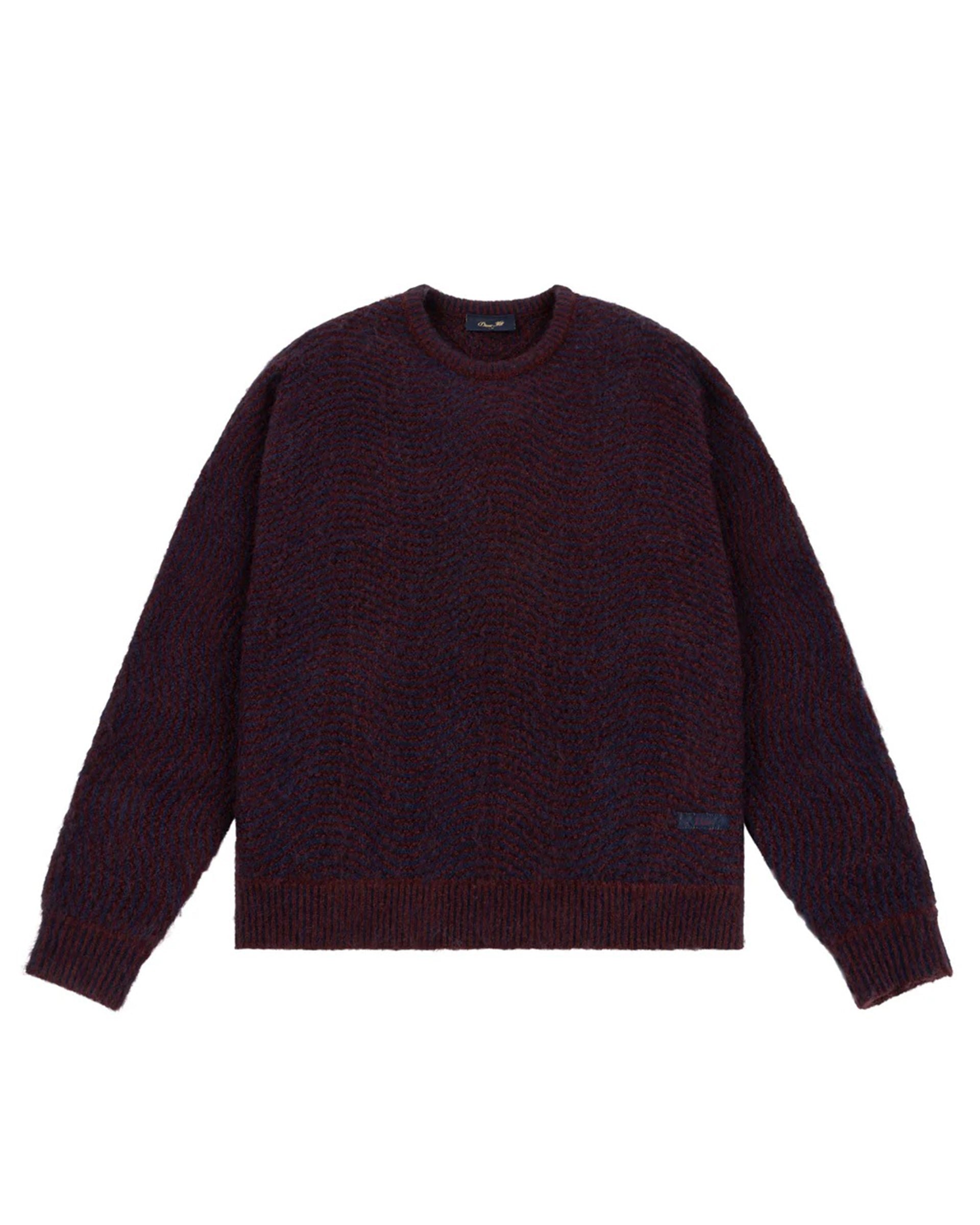 ダイム　DIME MOHAIR WAVE KNIT FALL25 Mohair Wave Knit Sweater - Burgundy – Garage Skateshop