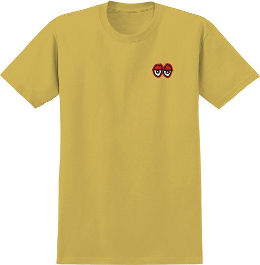 Krooked Skateboards Straight Eyes S/S T-Shirt Mustard