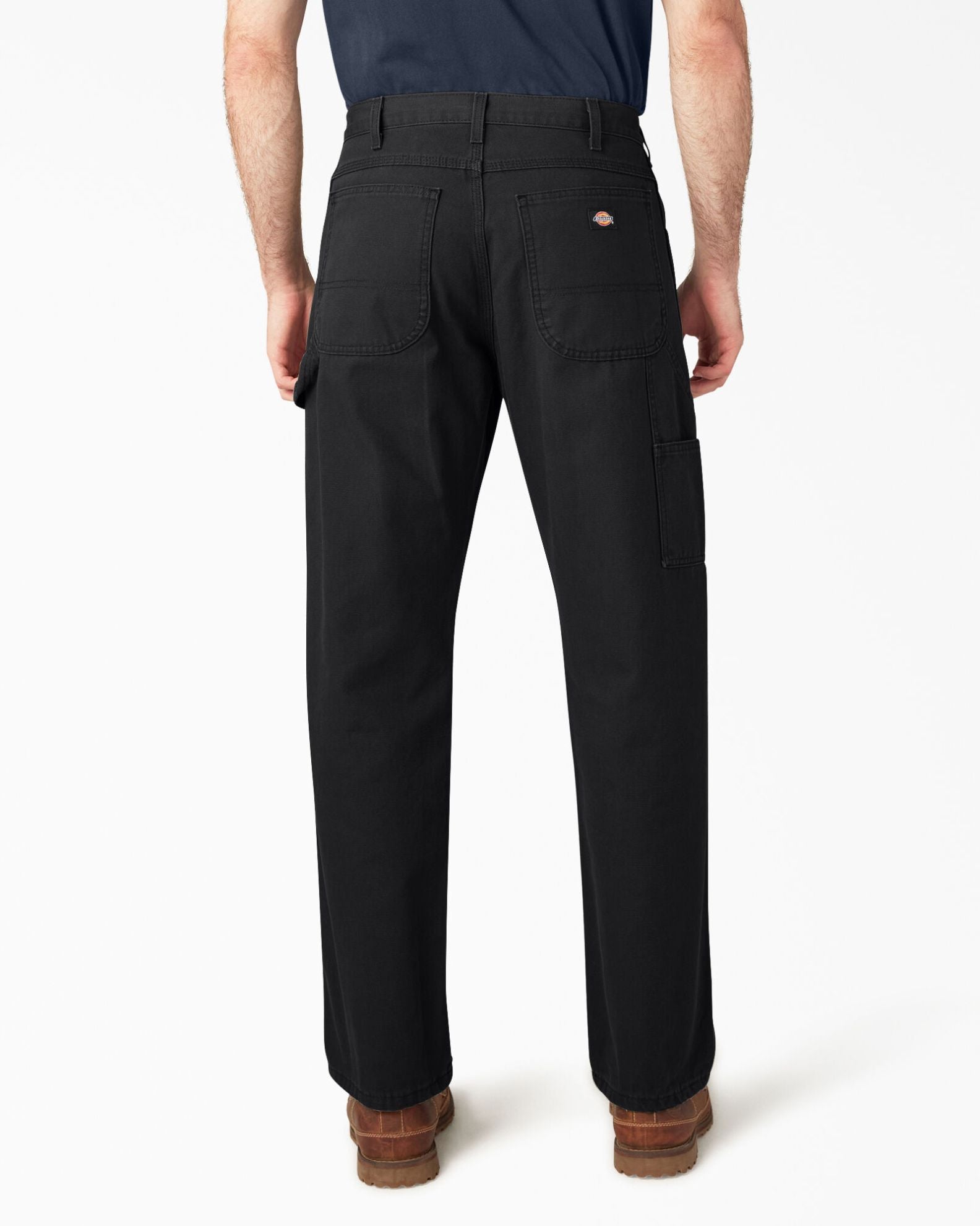 Relaxed Fit Heavyweight Duck Carpenter Pants - Rinsed Black