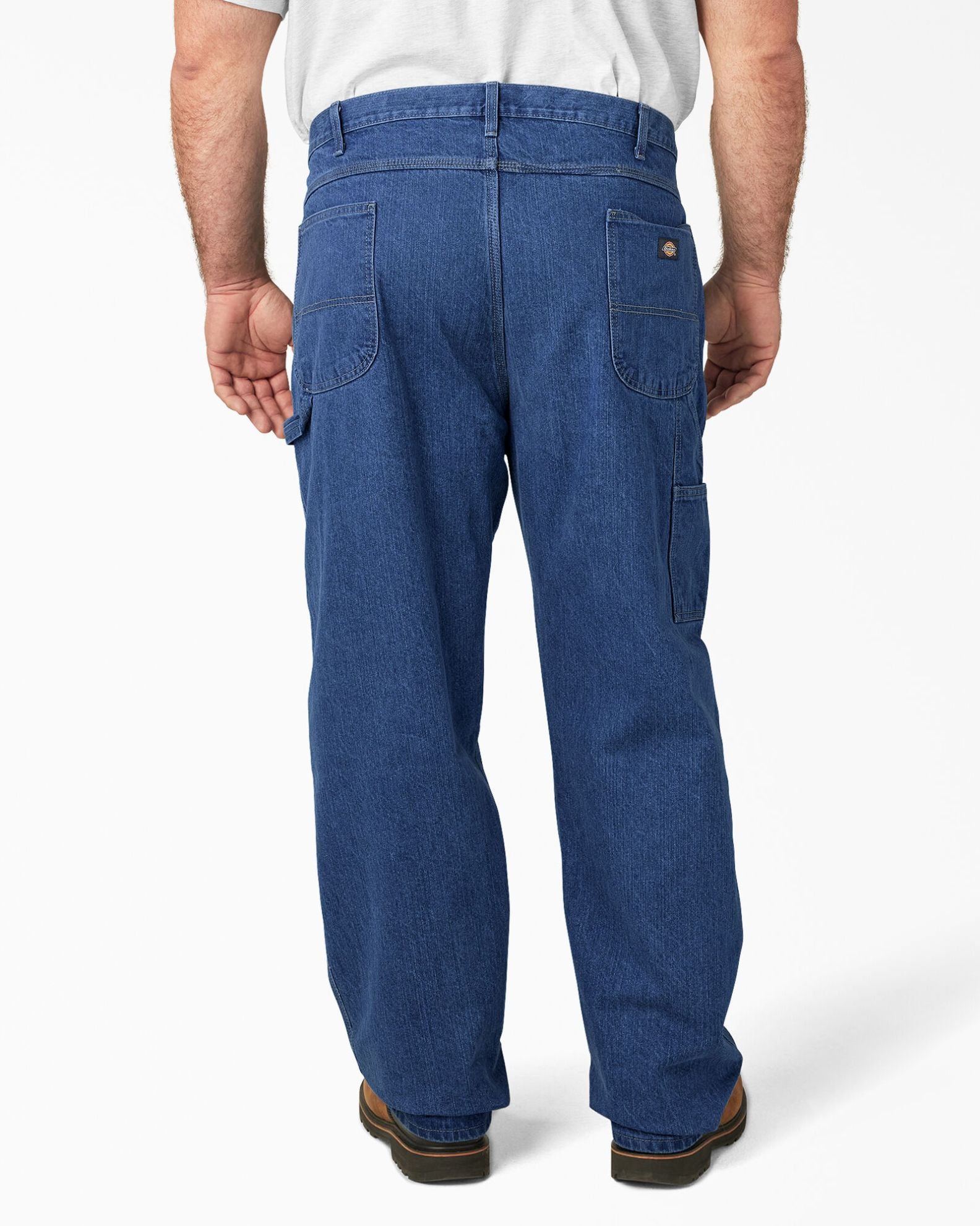Dickies Relaxed Fit Heavyweight Carpenter Jeans - Stonewashed Indigo Blue