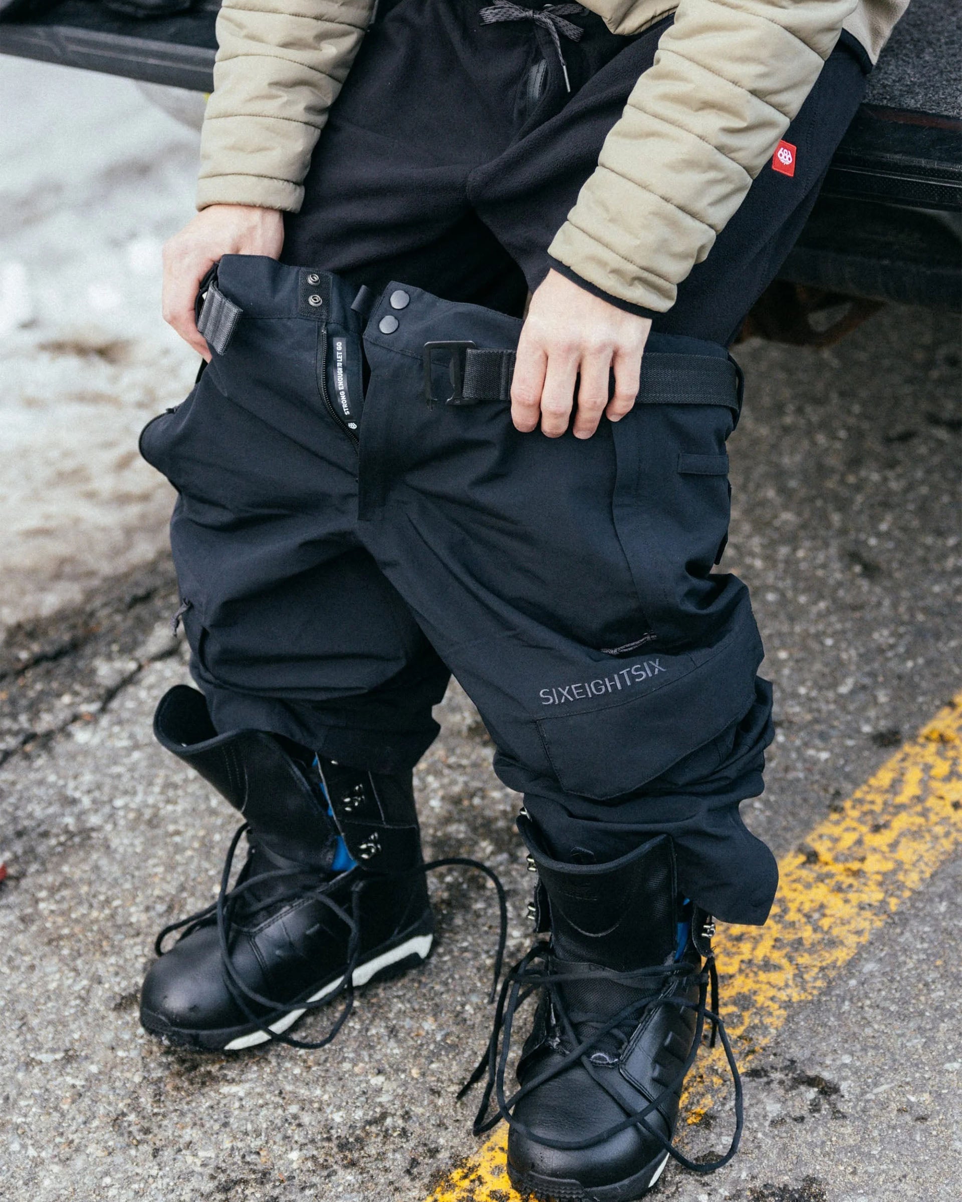 Men's Smarty 3-In-1 Cargo Snow Pant - Charcoal