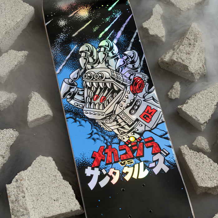 8.00in Godzilla Mecha Hand Santa Cruz Skateboard Deck