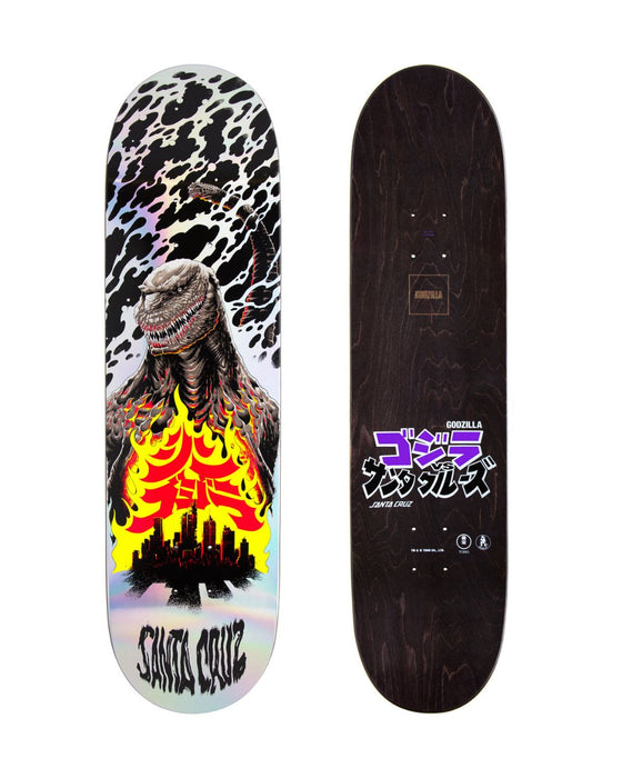 8.5 in Godzilla Shin Knox Firepit Santa Cruz Skateboard Deck