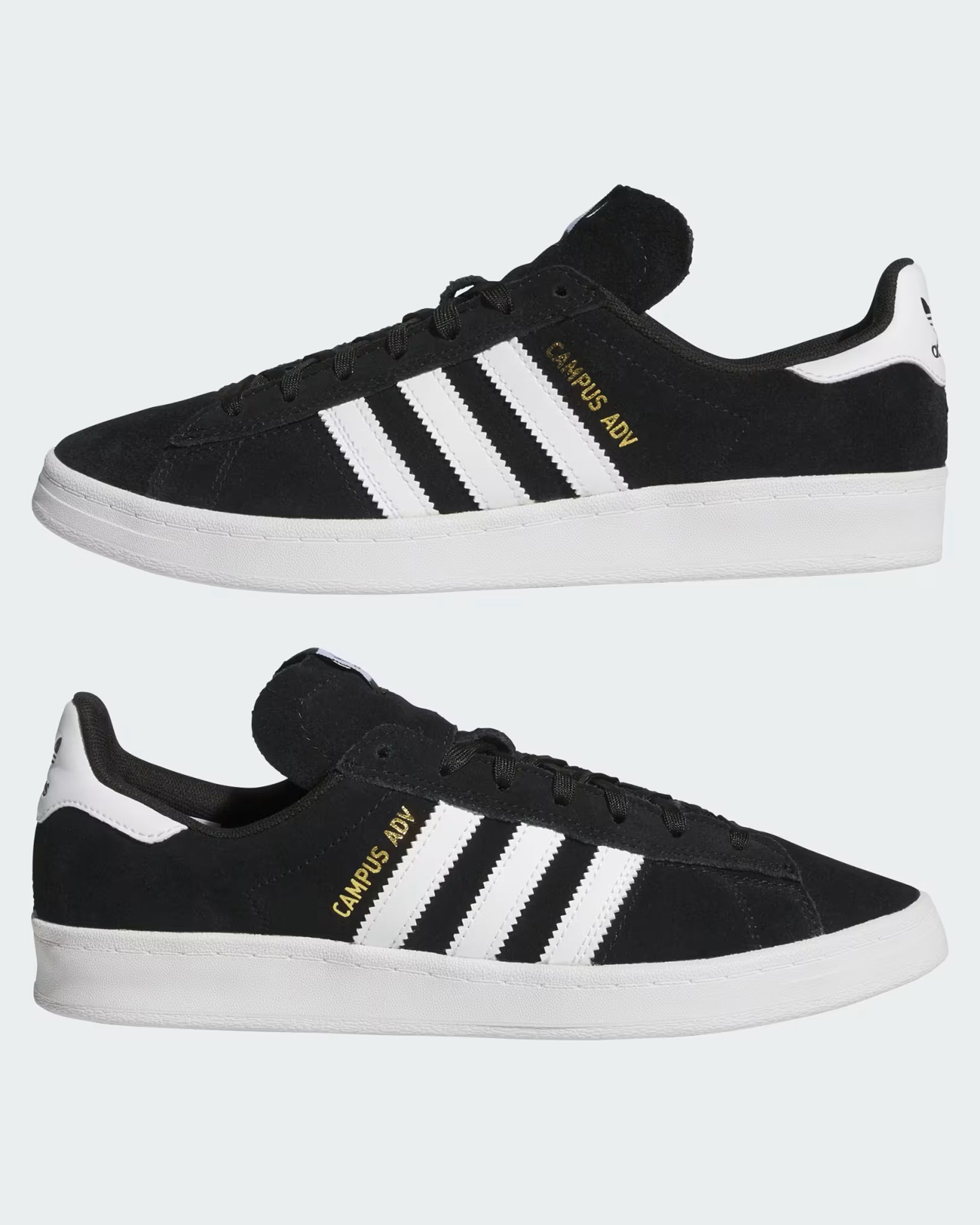 adidas Campus ADV Black - White - White 9.5 adidas Campus ADV Black - White - White 9.5