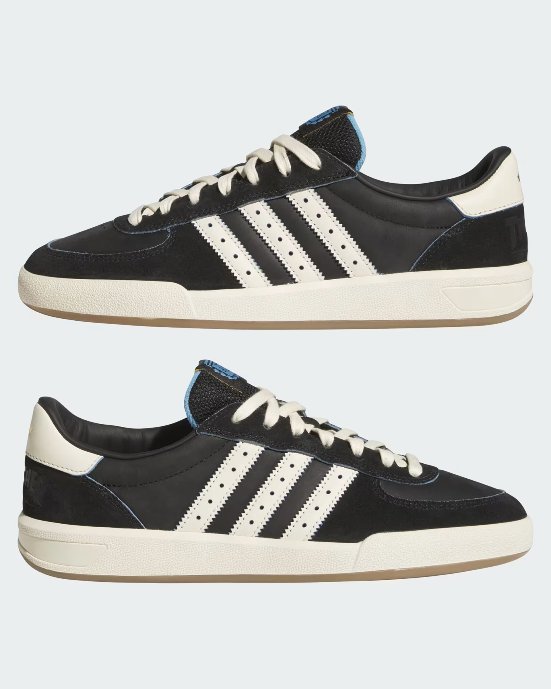 Adidas Glenburn x Argentina x Thrasher Shoes - Core Black/Cream White/Gum