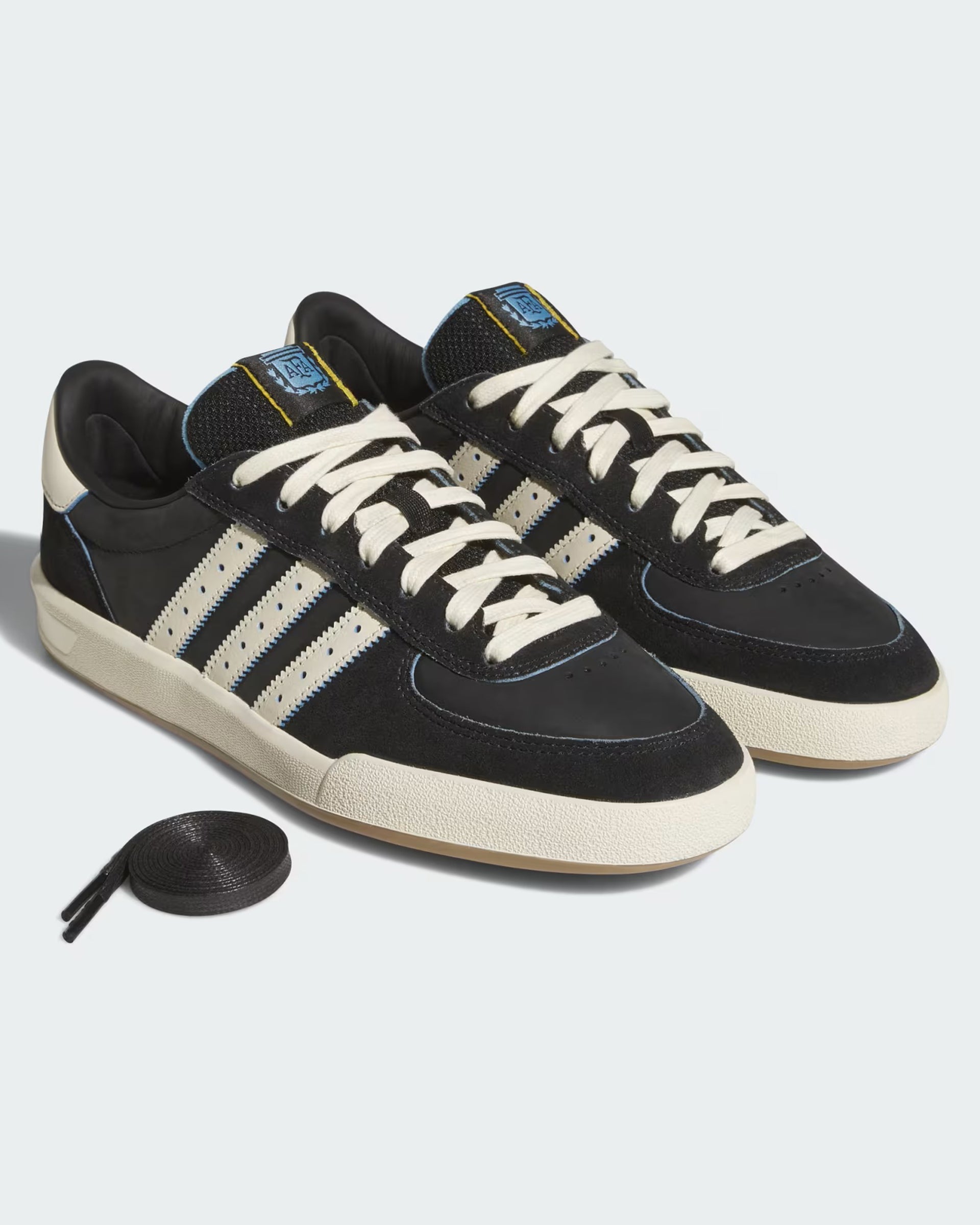 Adidas Glenburn x Argentina x Thrasher Shoes - Core Black/Cream White/Gum
