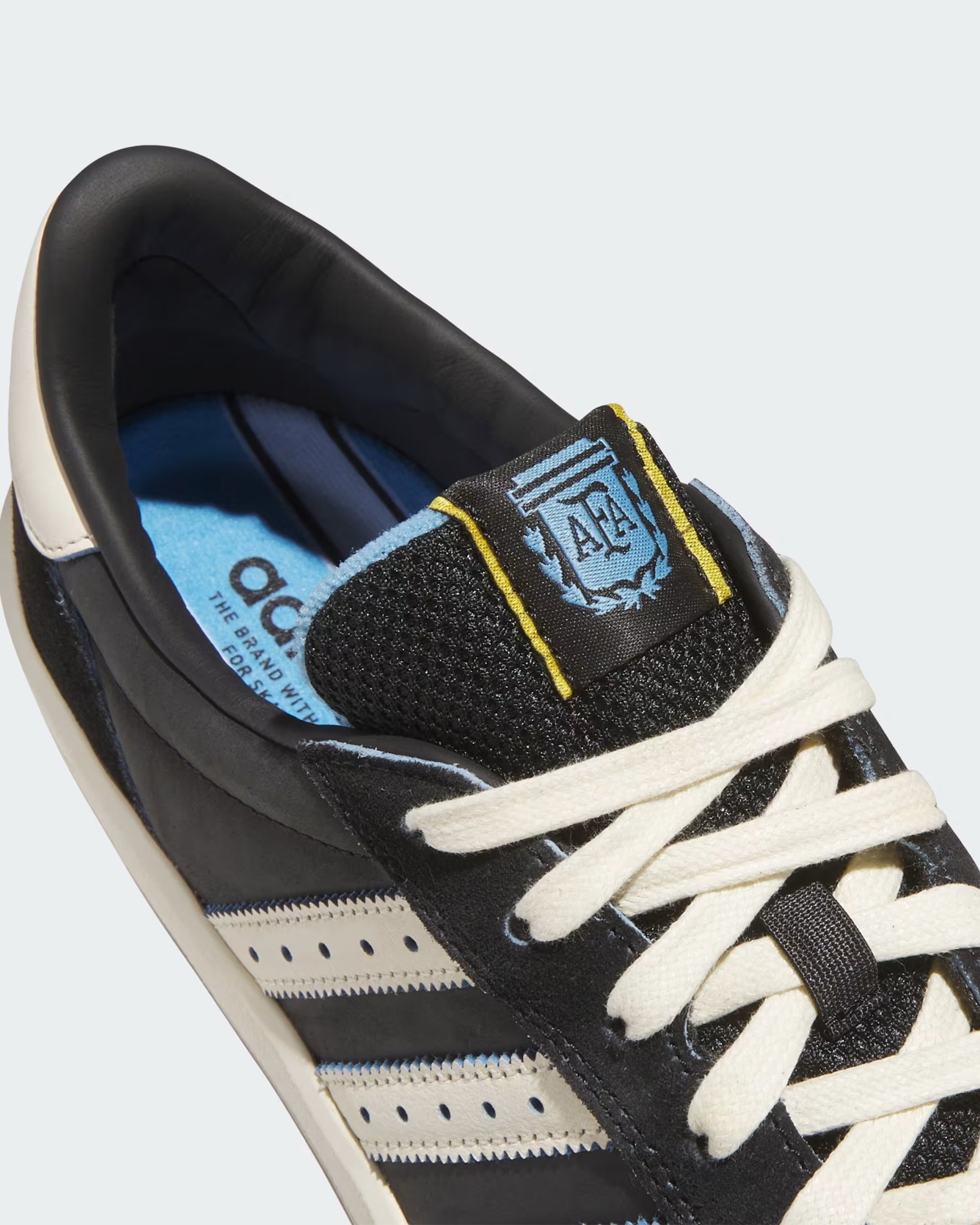 Adidas Glenburn x Argentina x Thrasher Shoes - Core Black/Cream White/Gum