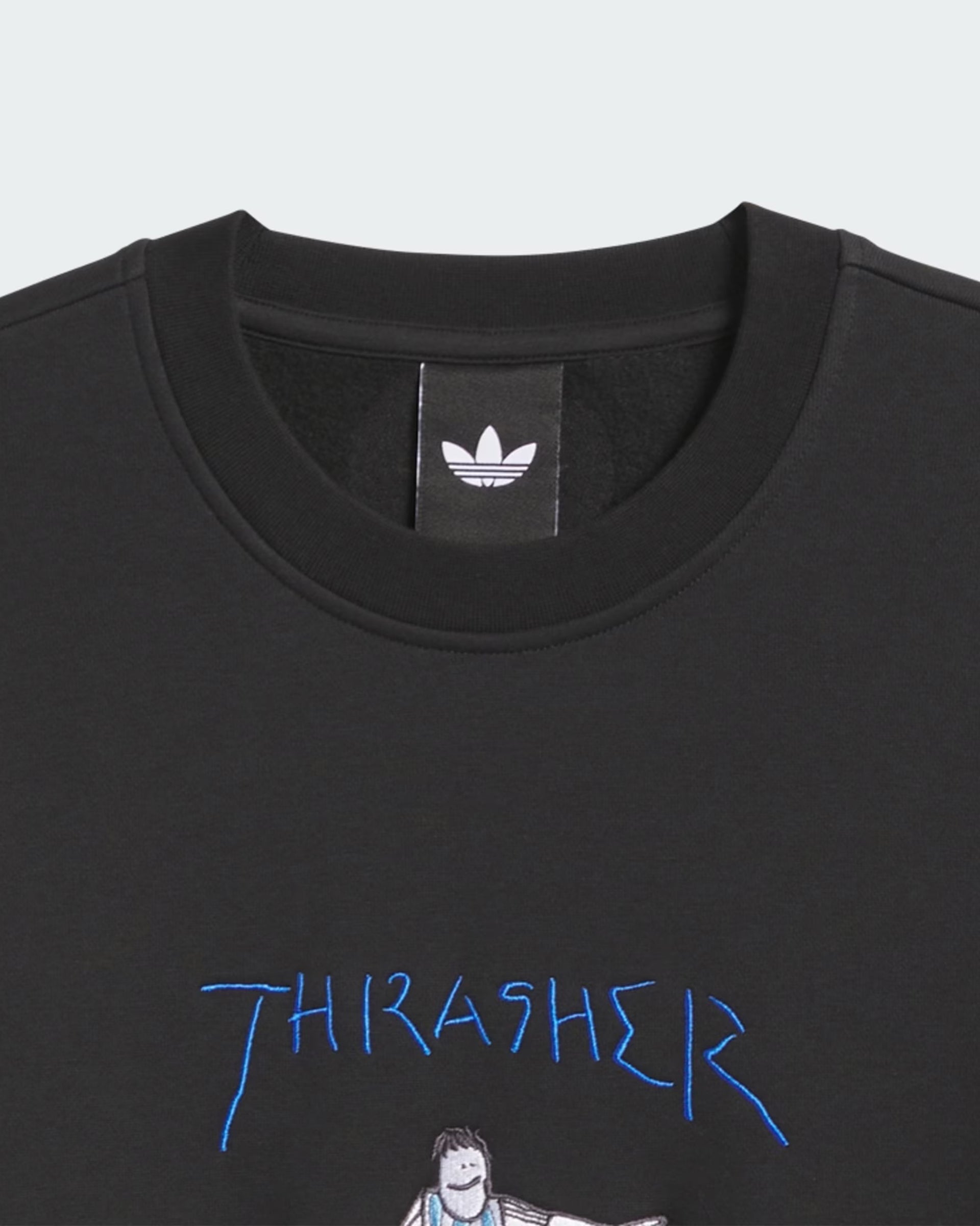 Argentina x Thrasher Crewneck Sweatshirt - Black – Garage Skateshop