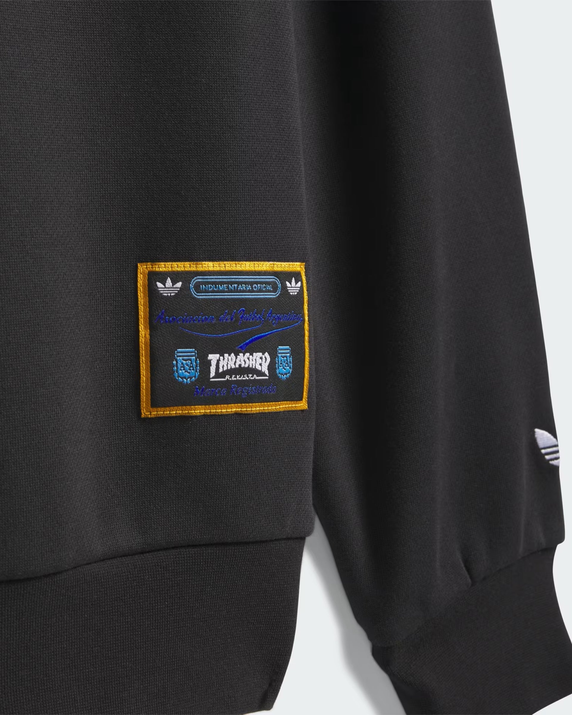 Adidas Argentina x Thrasher Crewneck Sweatshirt - Black