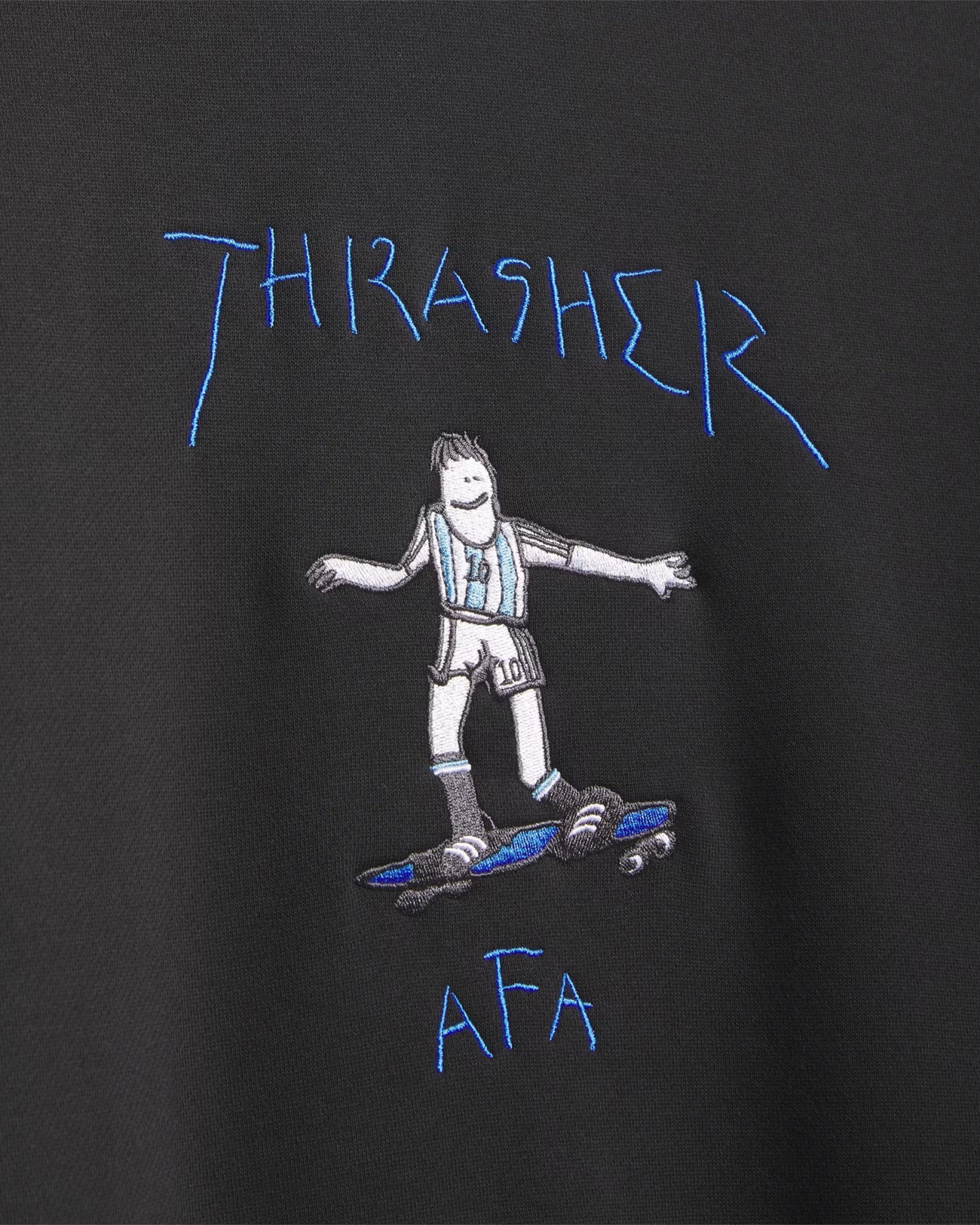 Adidas Argentina x Thrasher Crewneck Sweatshirt - Black