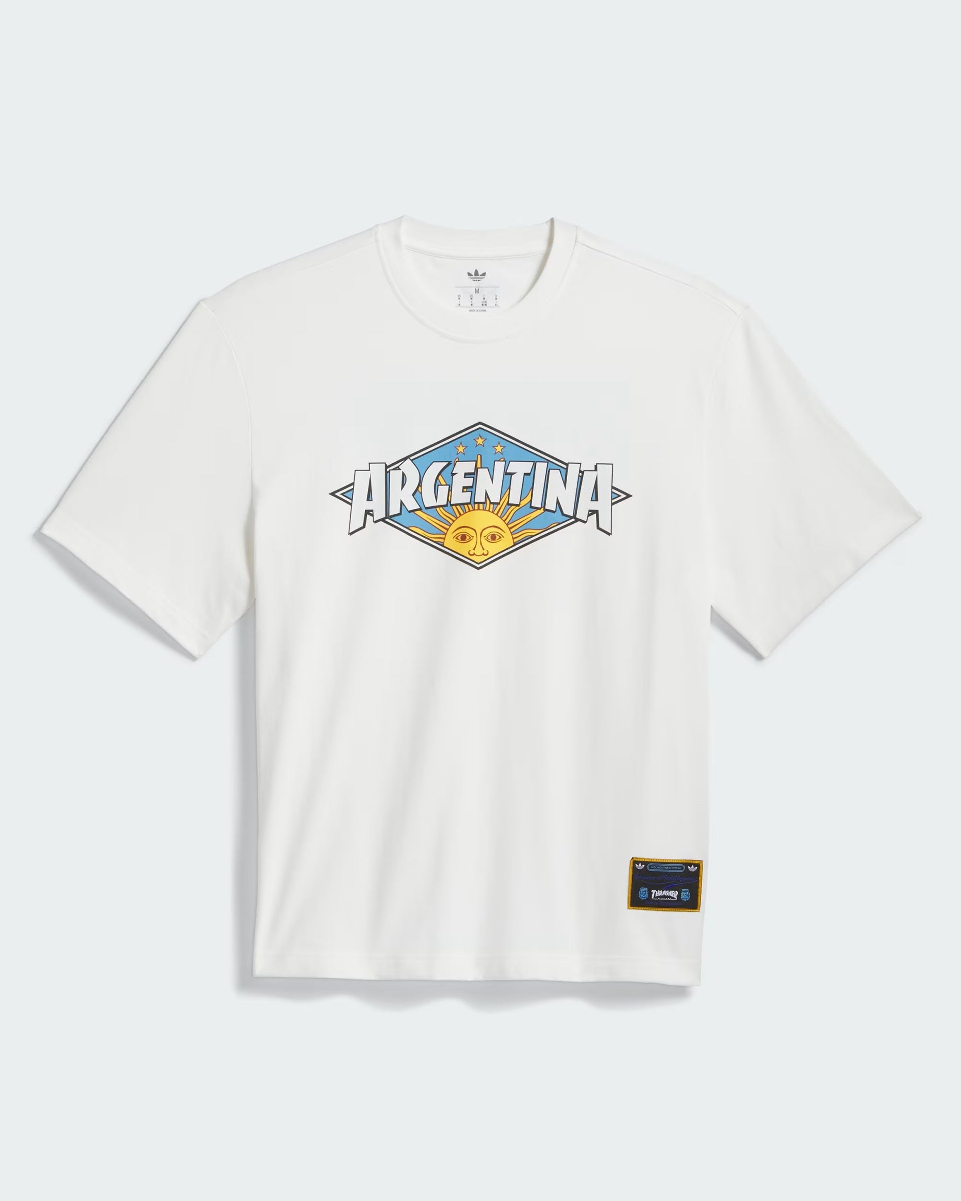 Adidas Argentina x Thrasher Short Sleeve T-Shirt - Core White