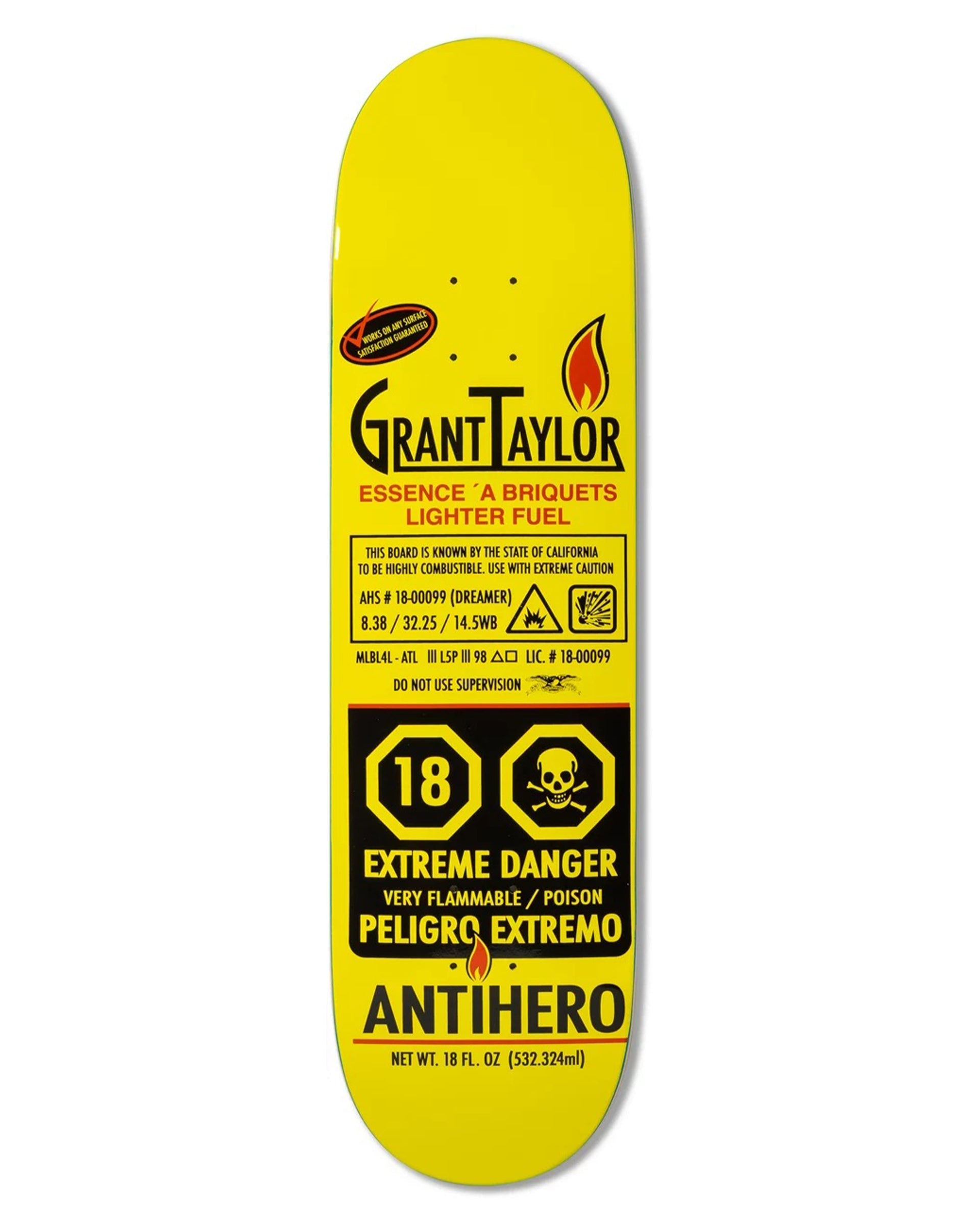Anti-Hero Grant Taylor Fueled 8.38" Deck