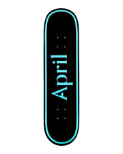 April Skateboards OG Logo Blue Black 8.75" Deck