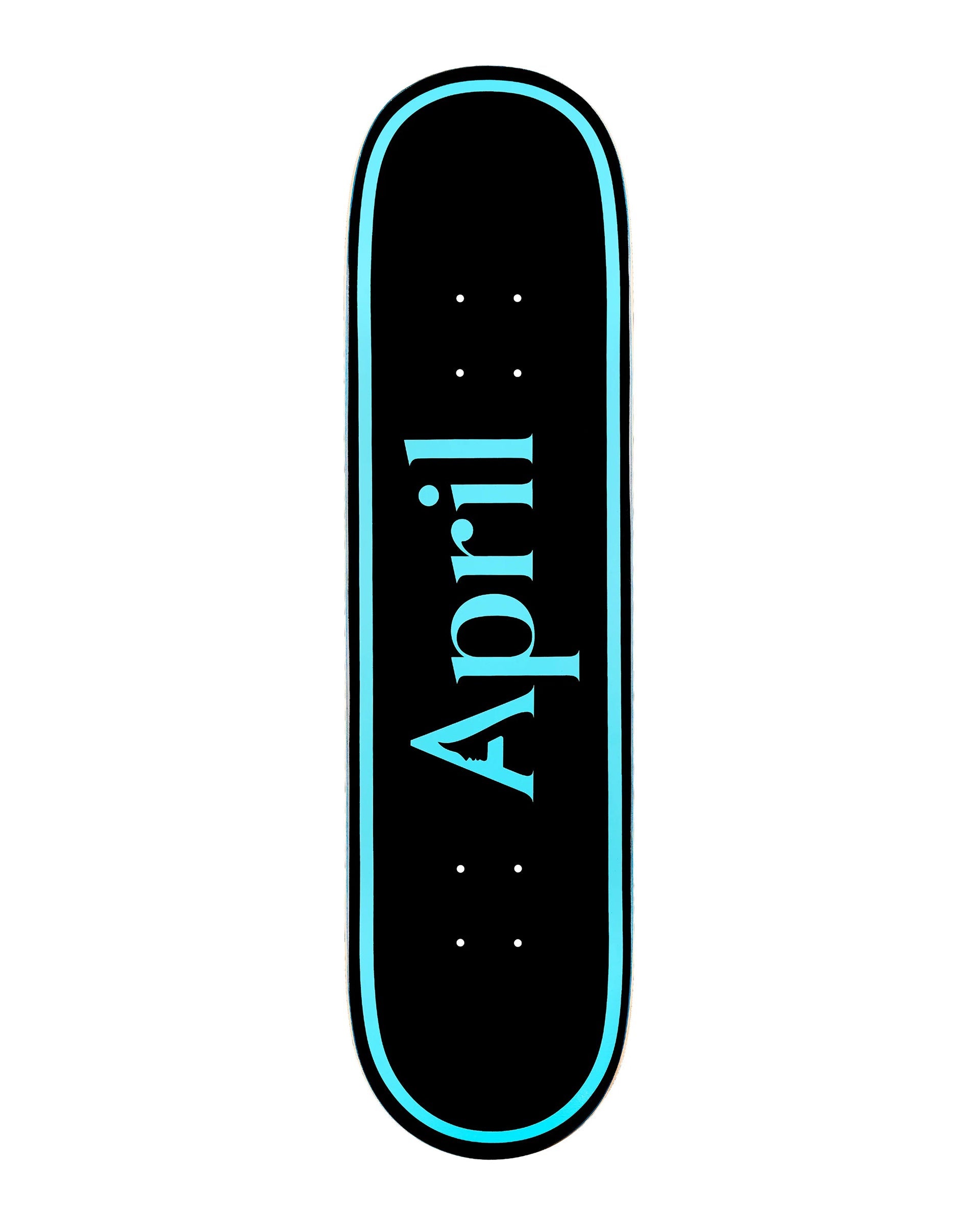 April Skateboards OG Logo Blue Black 8.75" Deck