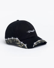 Autumn Camo Strapback Hat - Black