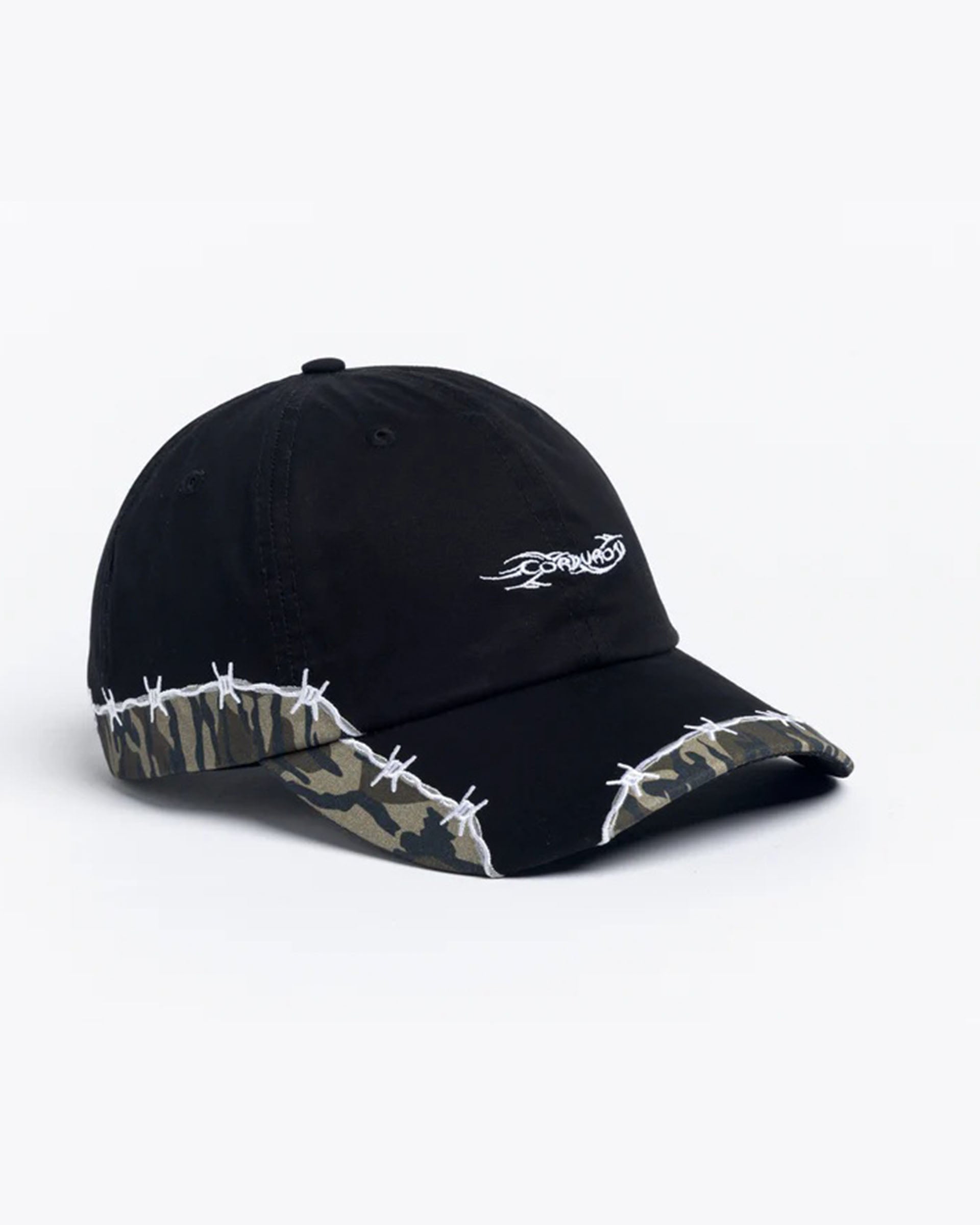 Autumn Camo Strapback Hat - Black