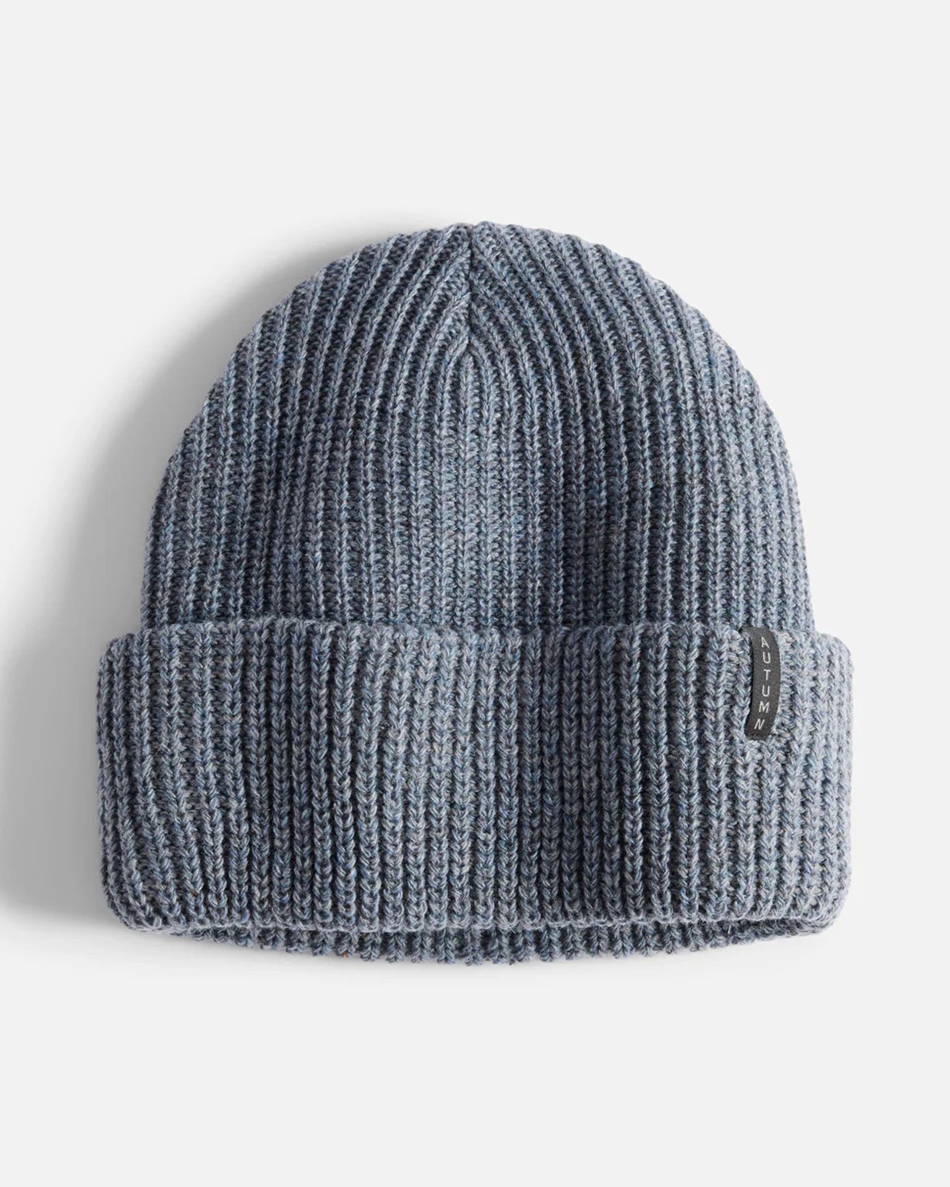 Autumn Ribbed Knit Beanie - Blue
