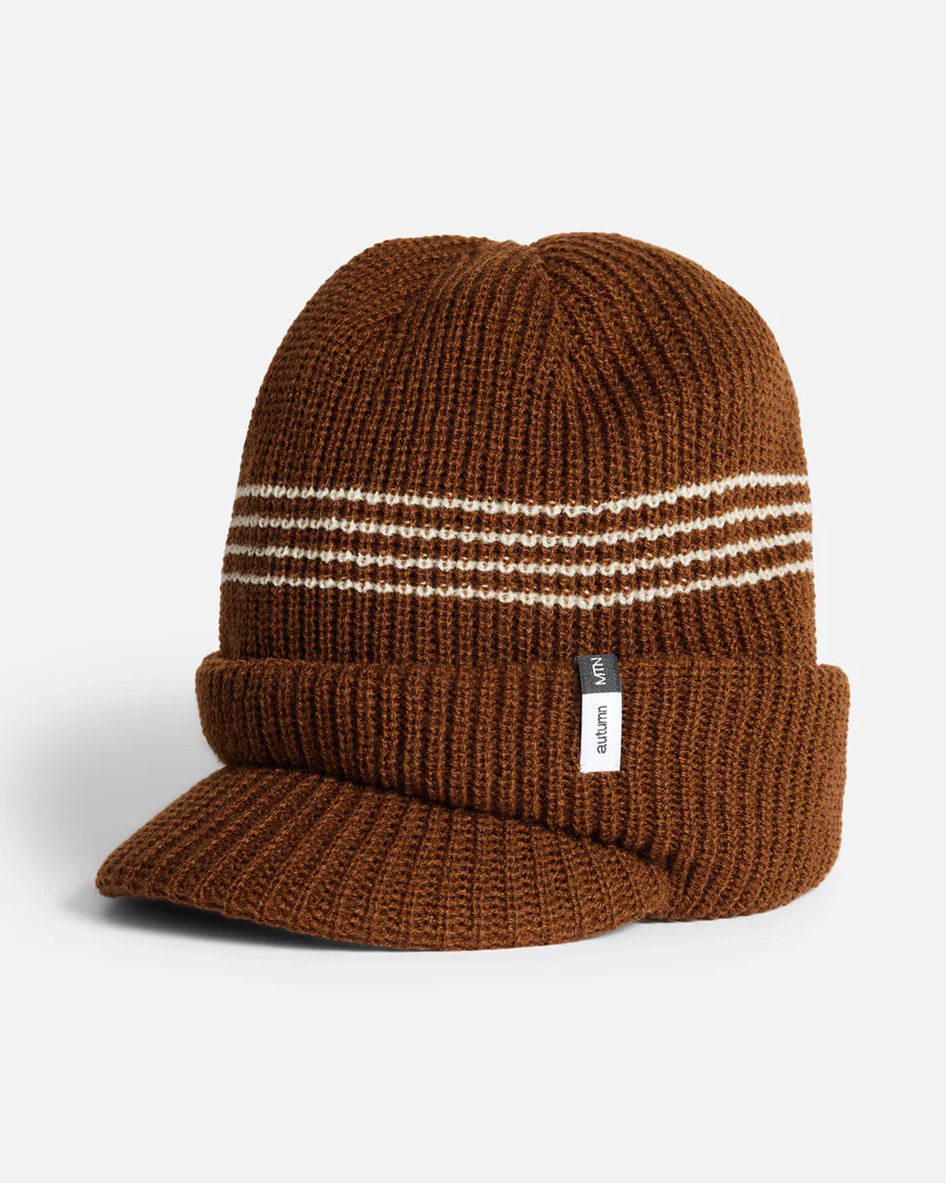 Autumn Visor Beanie - Brown