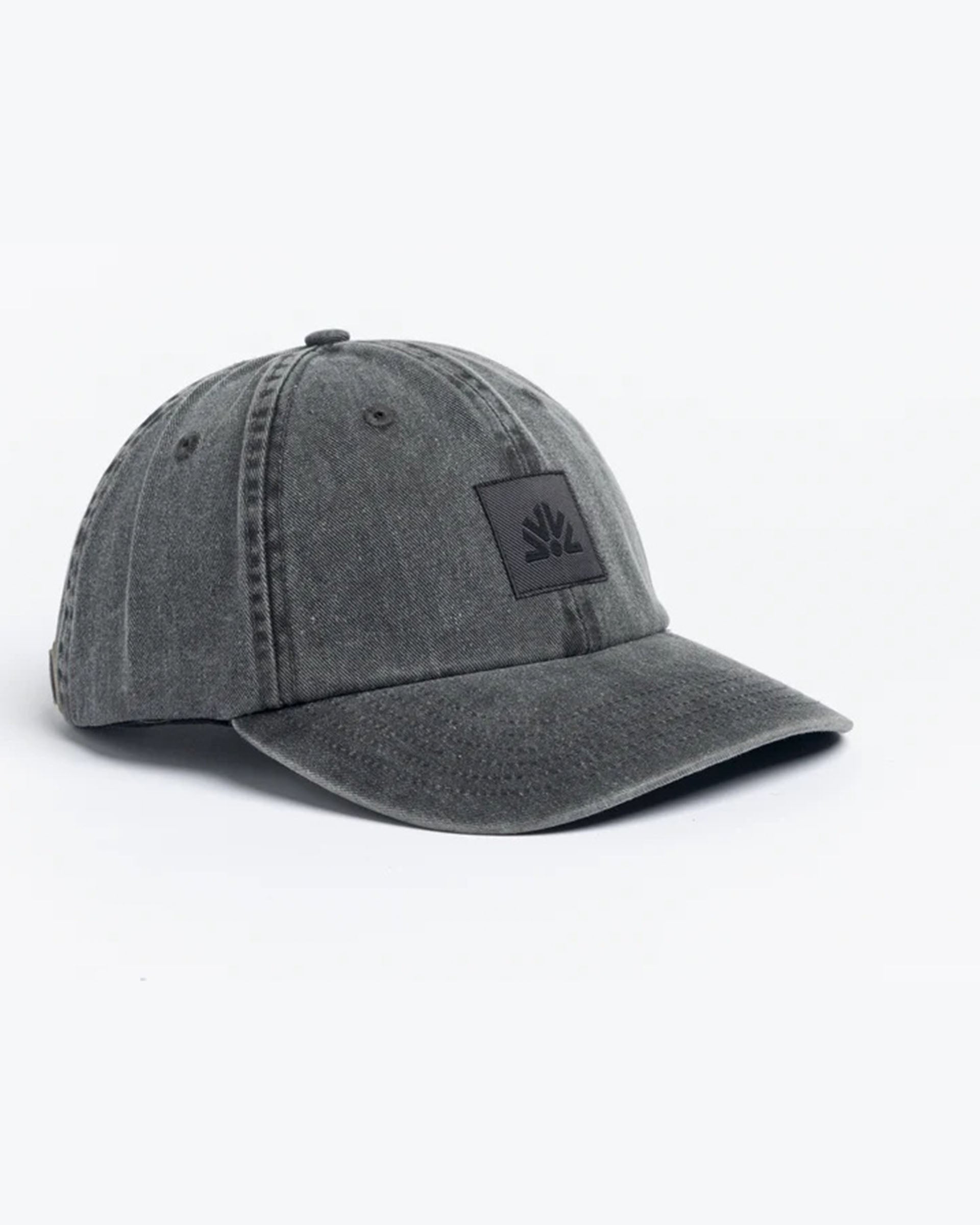 Autumn Washed 6 Panel Strapback Hat - Black