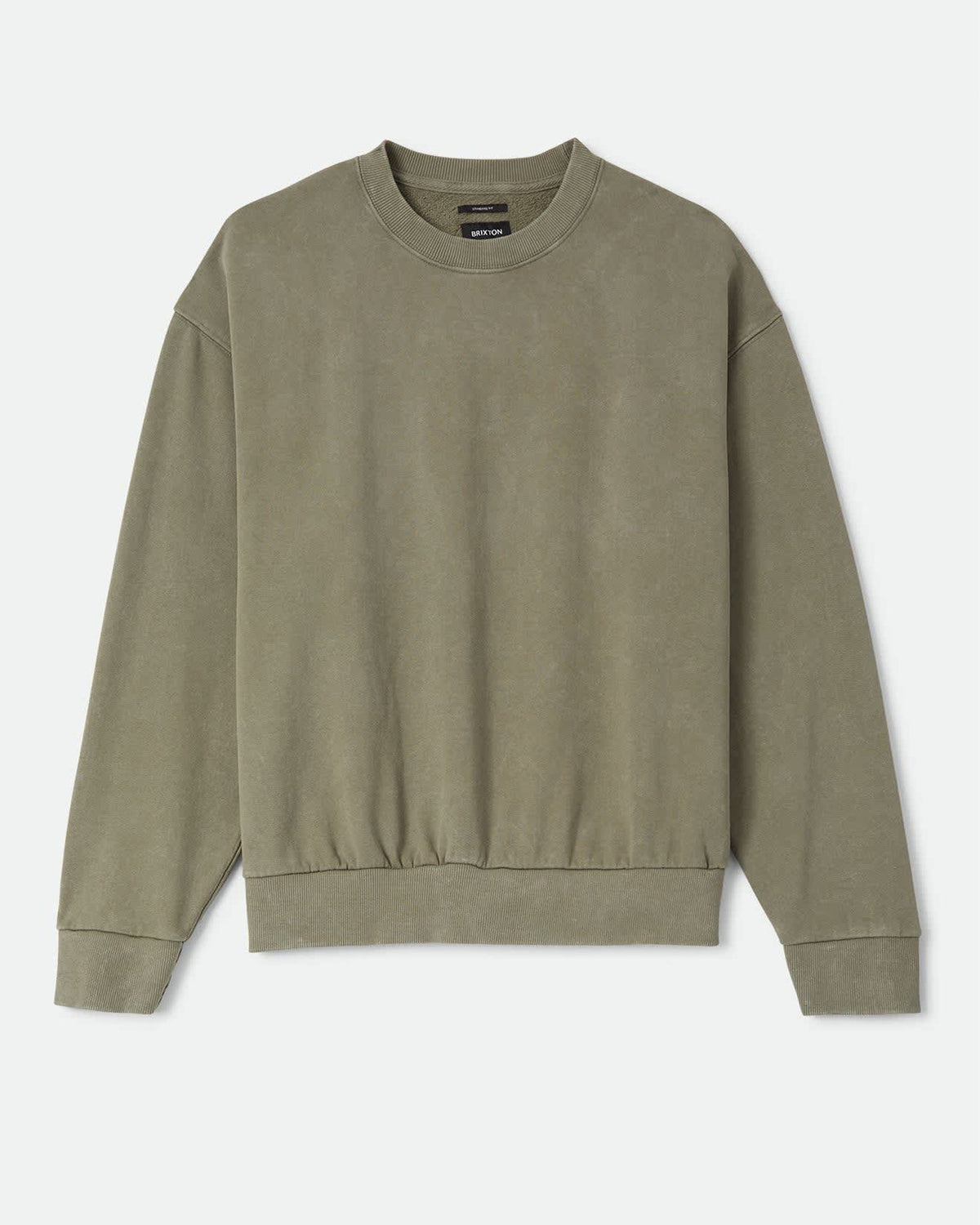 Brixton Baseline Crew Fleece - Olive Surplus Vintage Wash