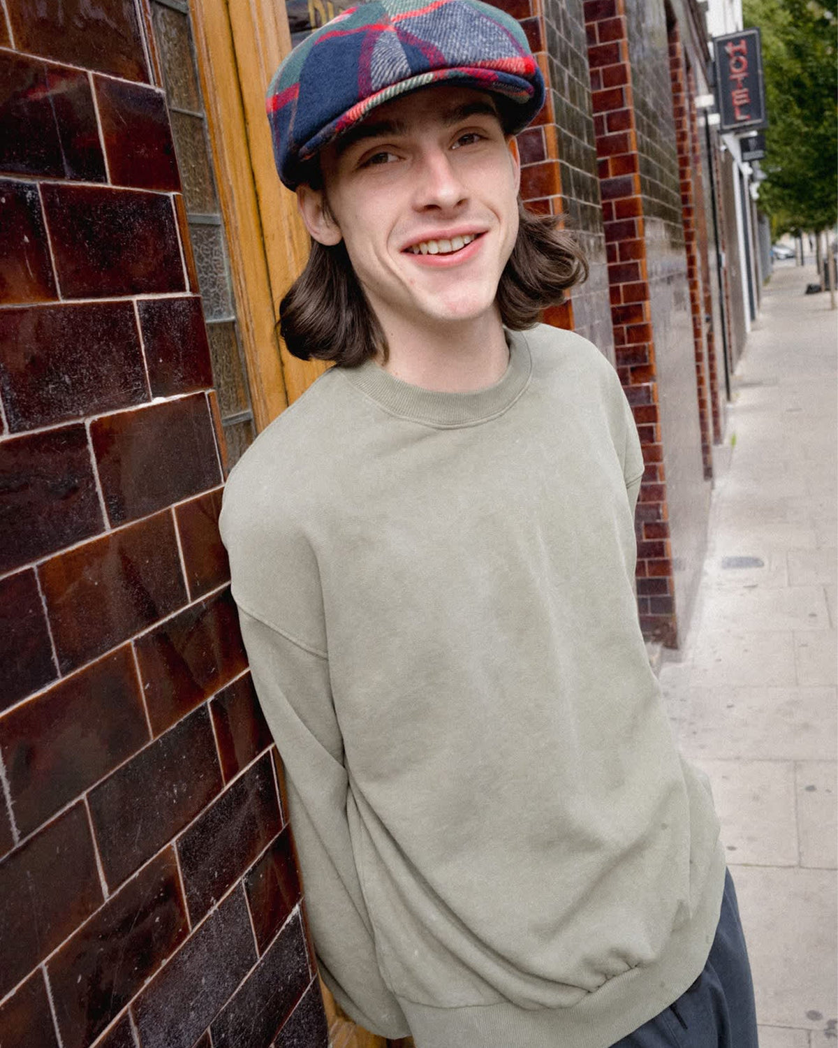 Brixton Baseline Crew Fleece - Olive Surplus Vintage Wash