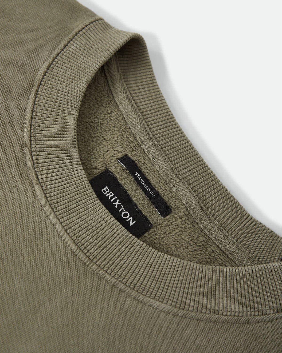 Brixton Baseline Crew Fleece - Olive Surplus Vintage Wash