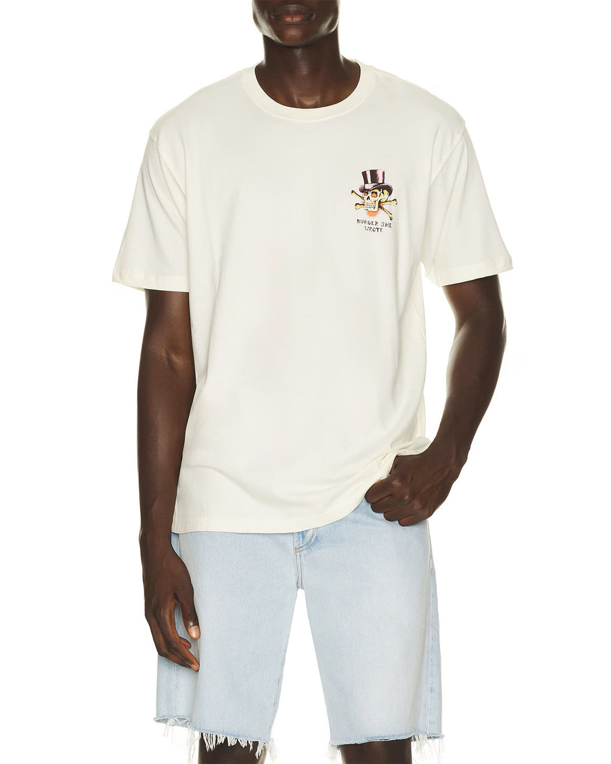 Brixton x Burger She Wrote Short Sleeve T-Shirt - Natural