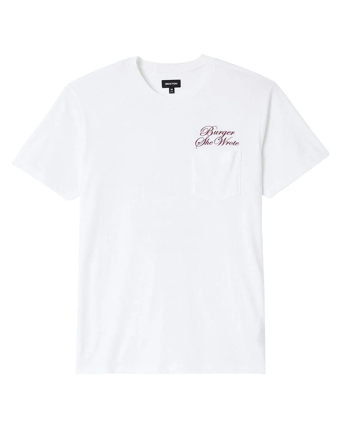 Brixton x Burger She Wrote Pocket Short Sleeve T-Shirt - White