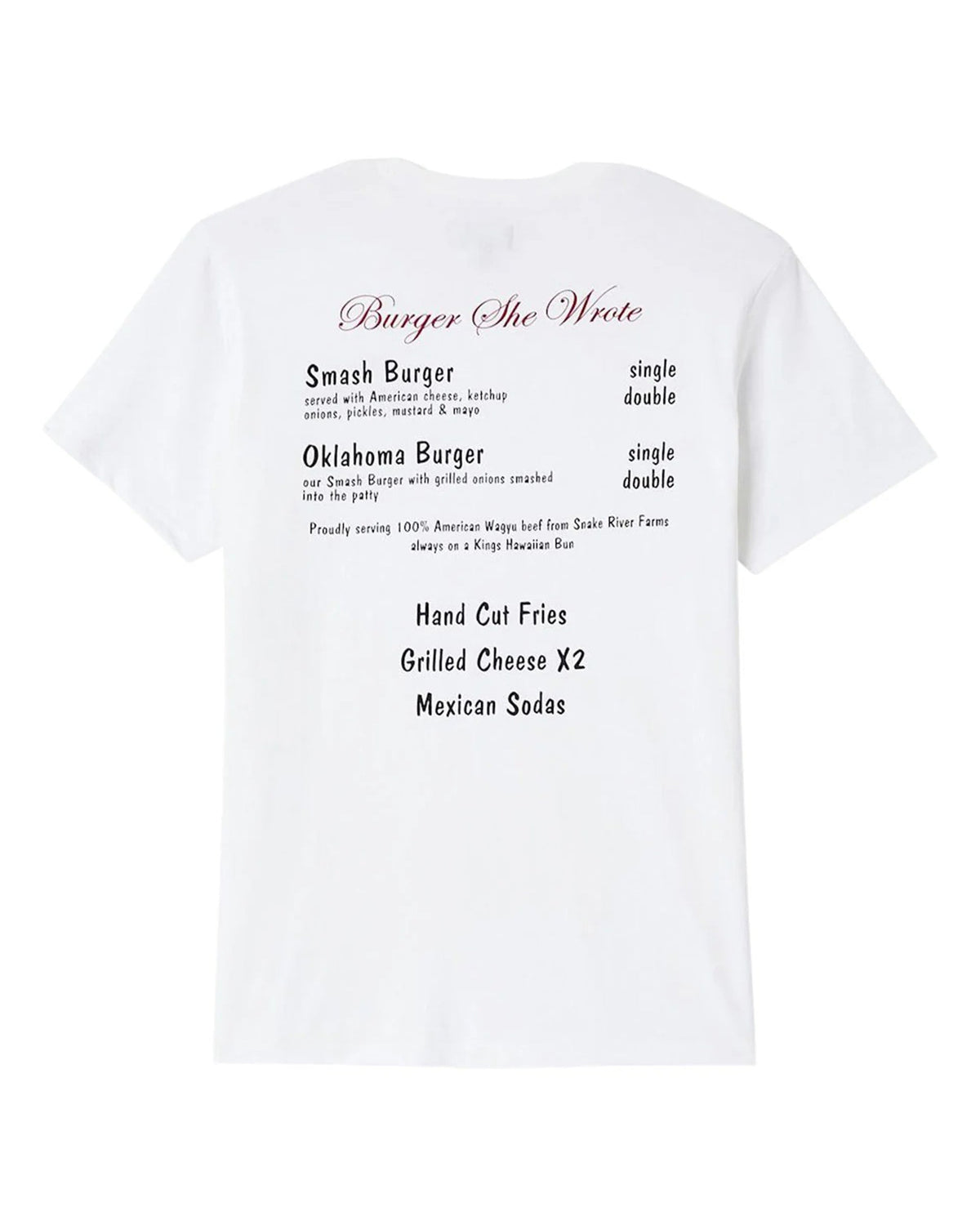 Brixton x Burger She Wrote Pocket Short Sleeve T-Shirt - White