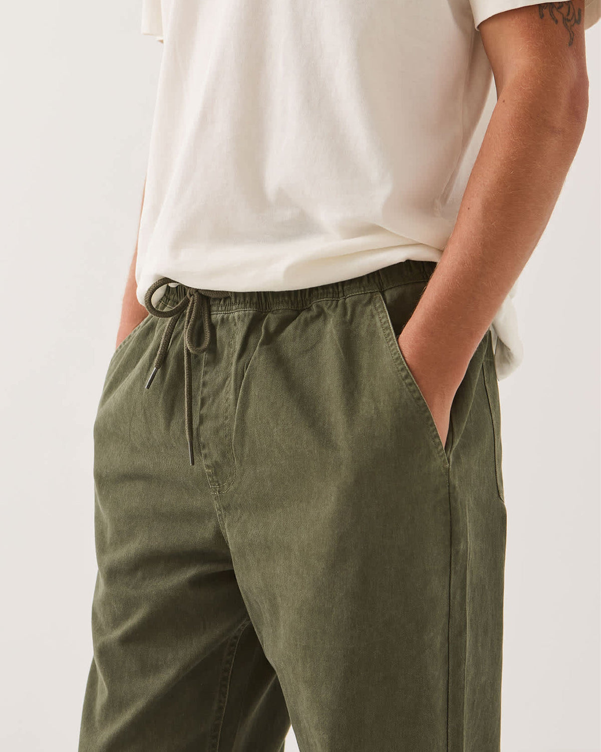 Brixton Everyday E-Waist Pant - Dark Olive