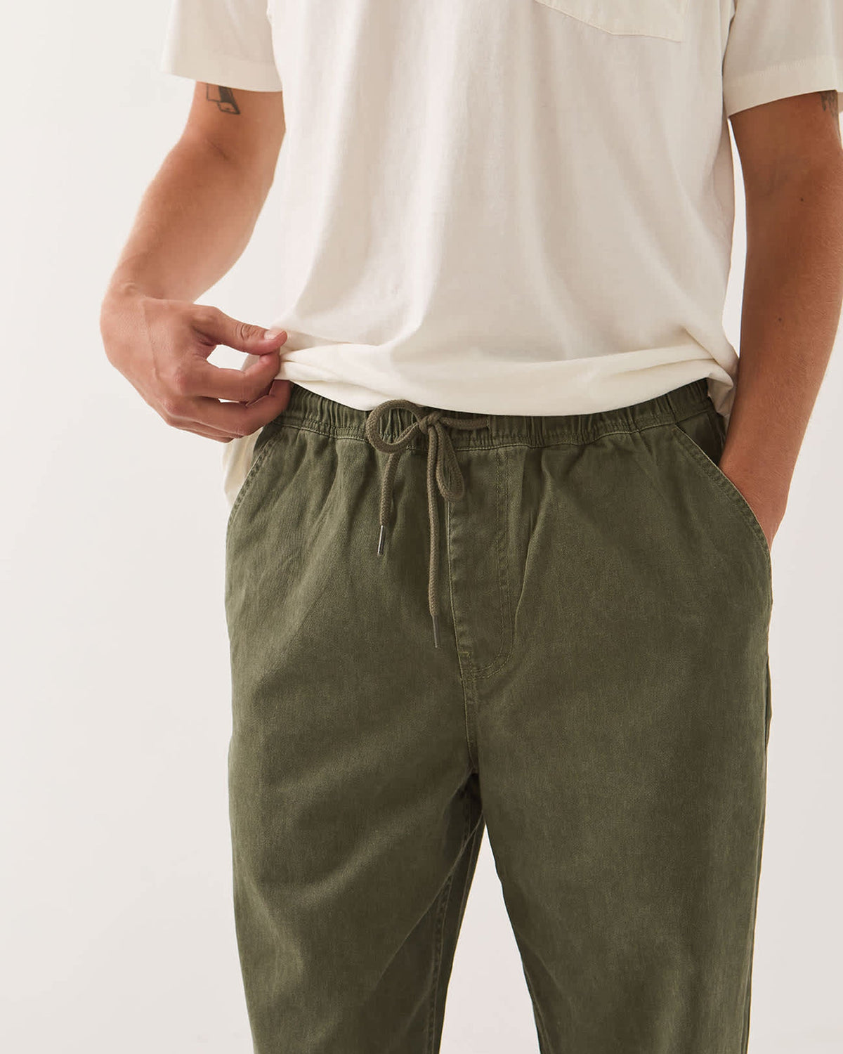 Brixton Everyday E-Waist Pant - Dark Olive
