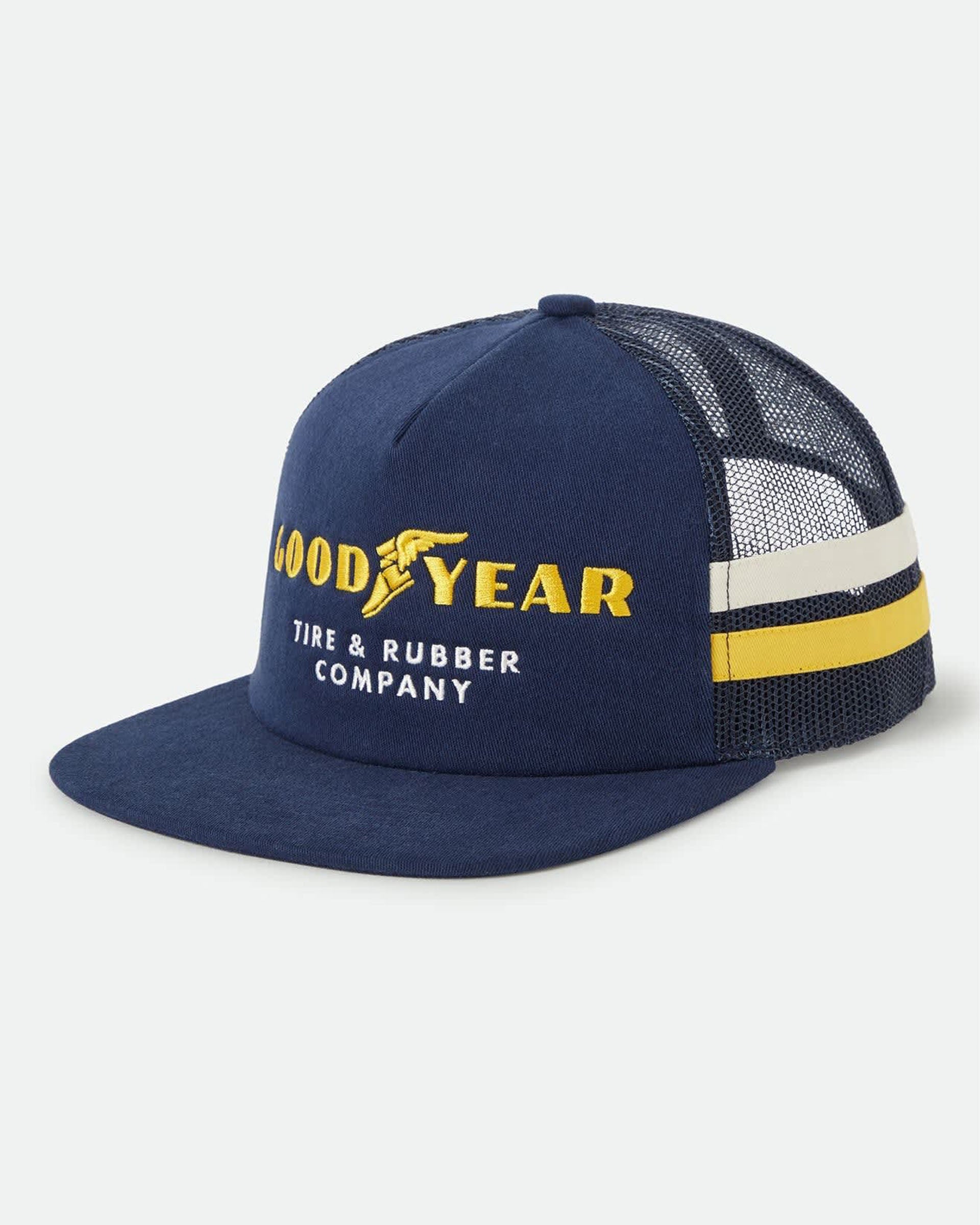 Brixton Goodyear Service Trucker Hat - Navy