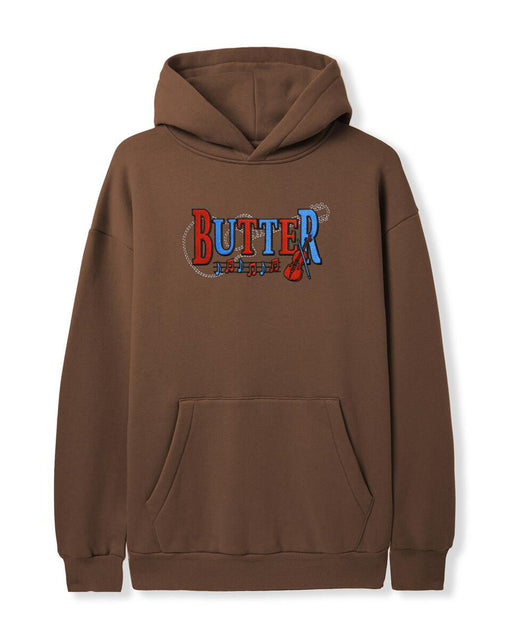 Butter Goods Arrangement Pullover Hoodie - Washed Brown