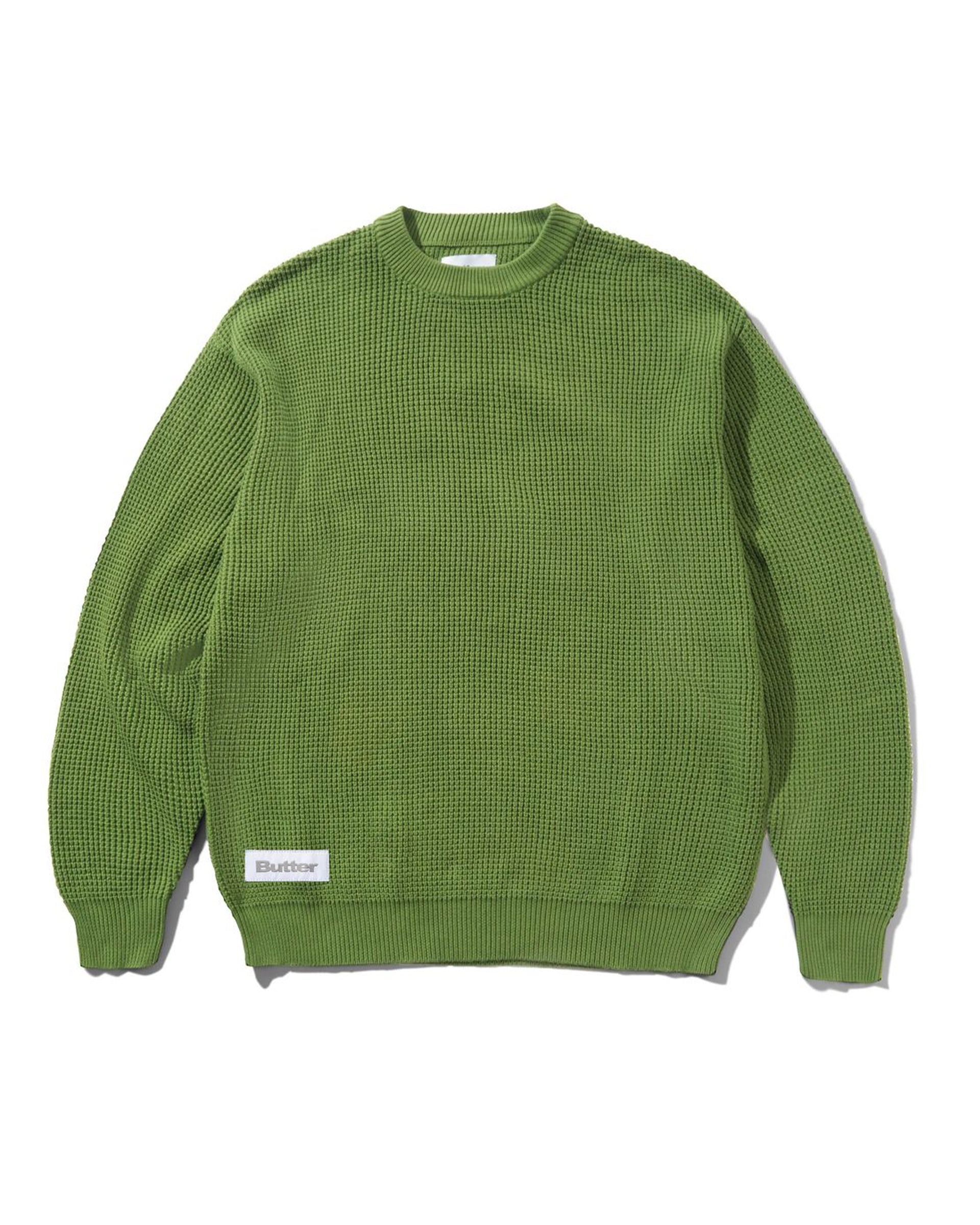 Butter Goods Newcomer Reversible Knit Sweater - Grass