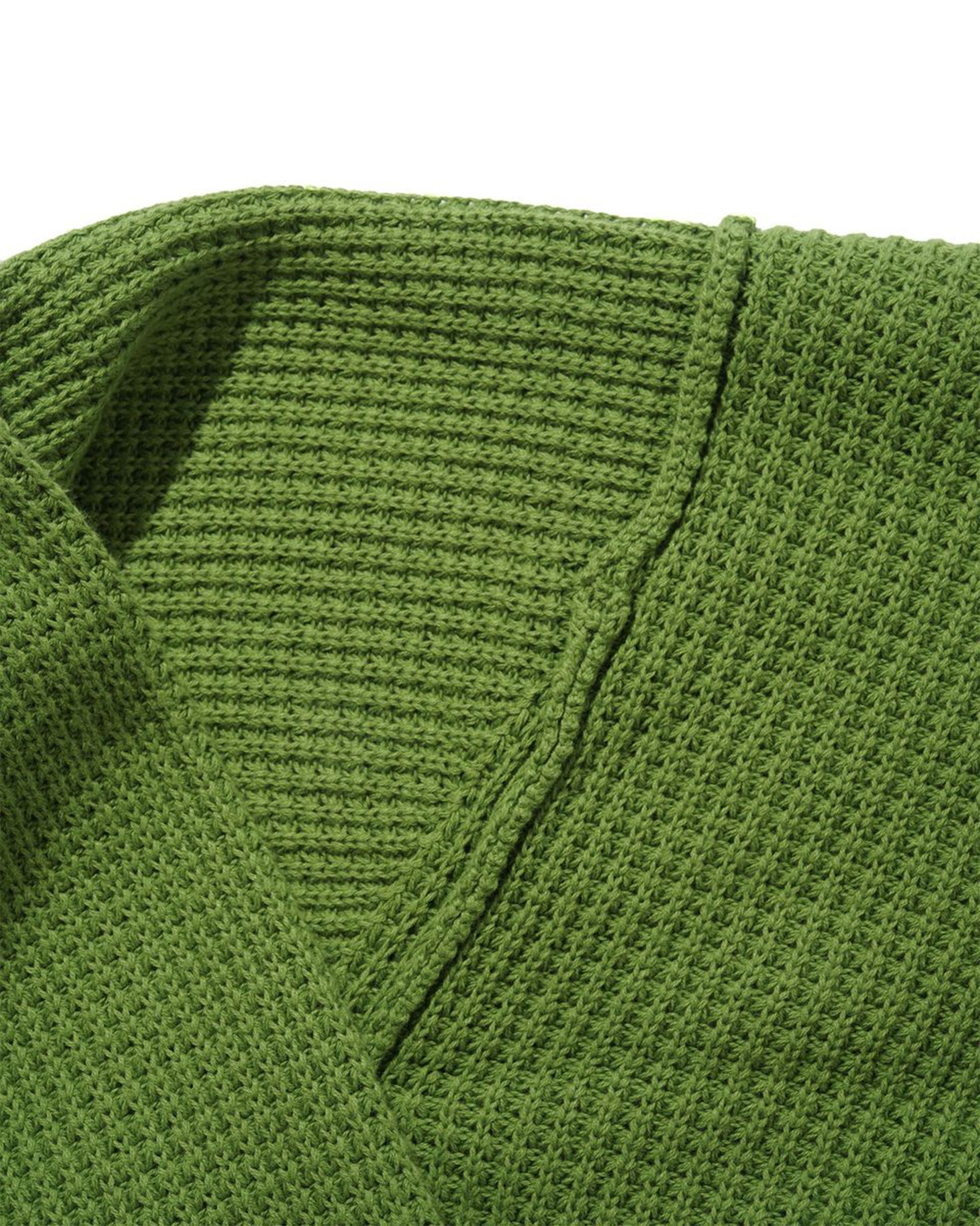 Butter Goods Newcomer Reversible Knit Sweater - Grass