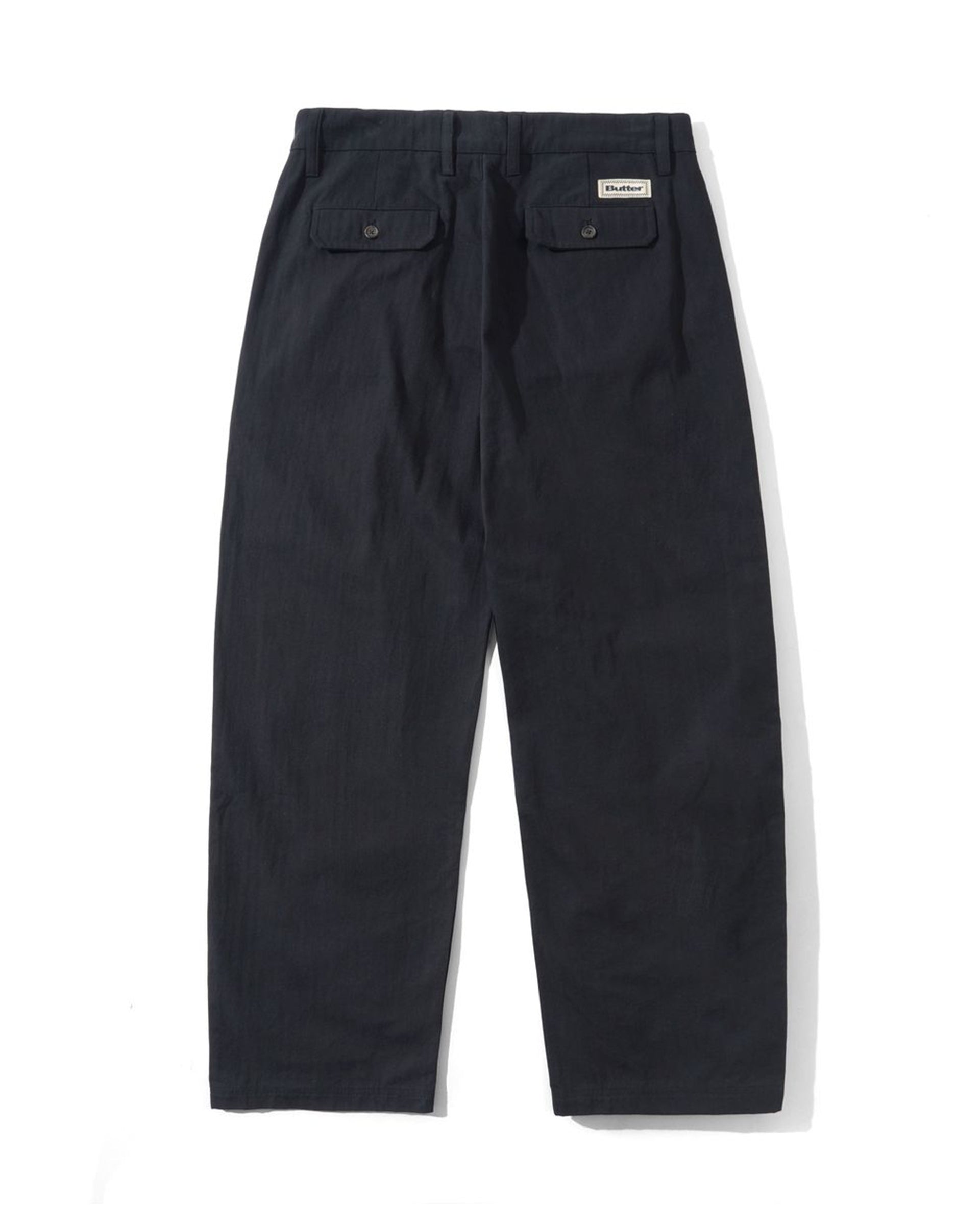 Butter Goods Pleated Trousers - Black