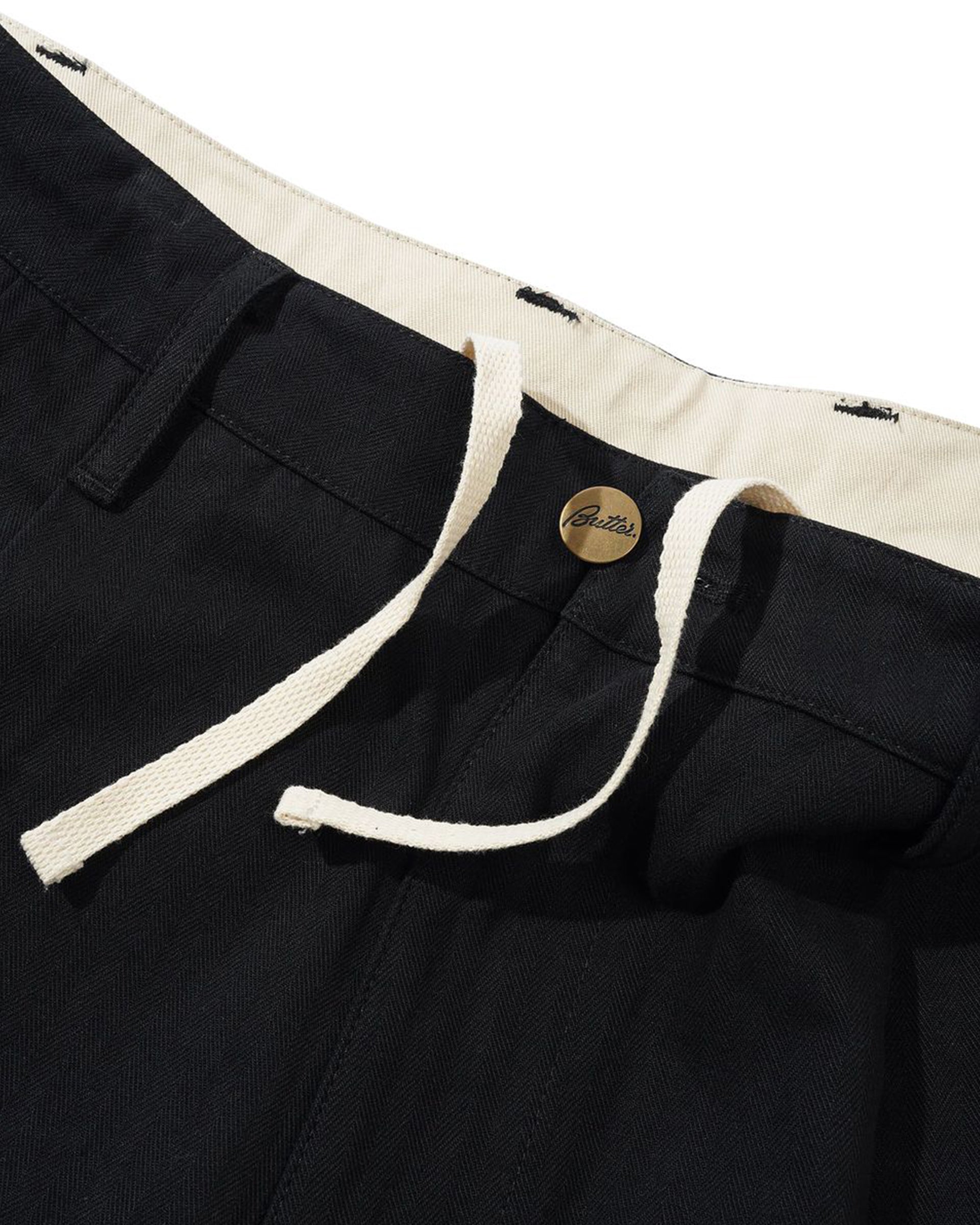 Butter Goods Pleated Trousers - Black