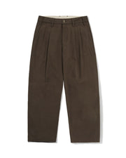 Butter Goods Pleated Trousers - Chocolate