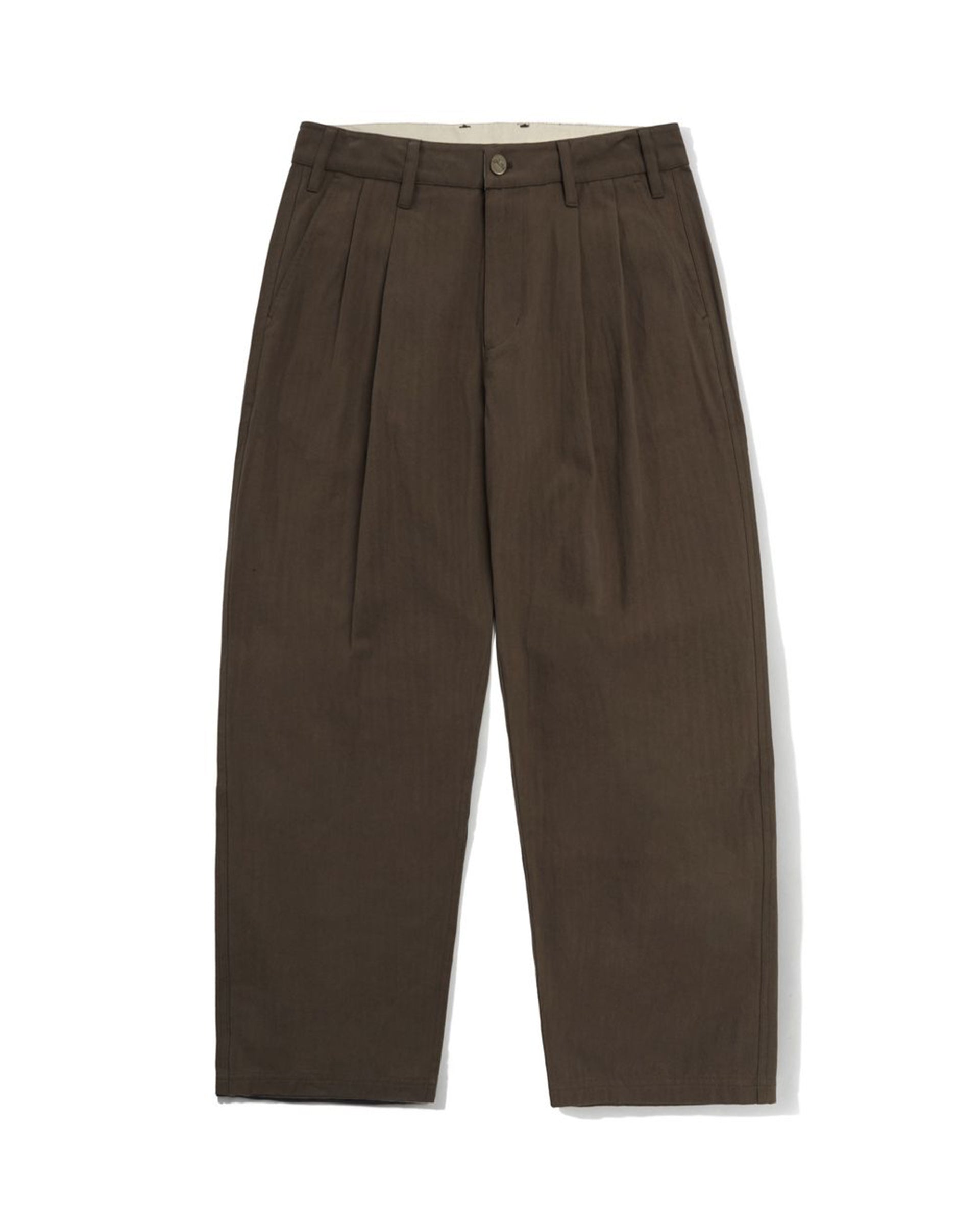 Butter Goods Pleated Trousers - Chocolate