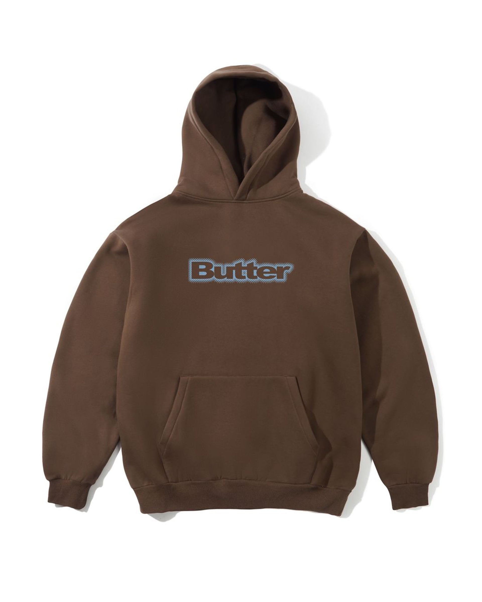Butter Goods Radiant Logo Pullover Hood - Mocha