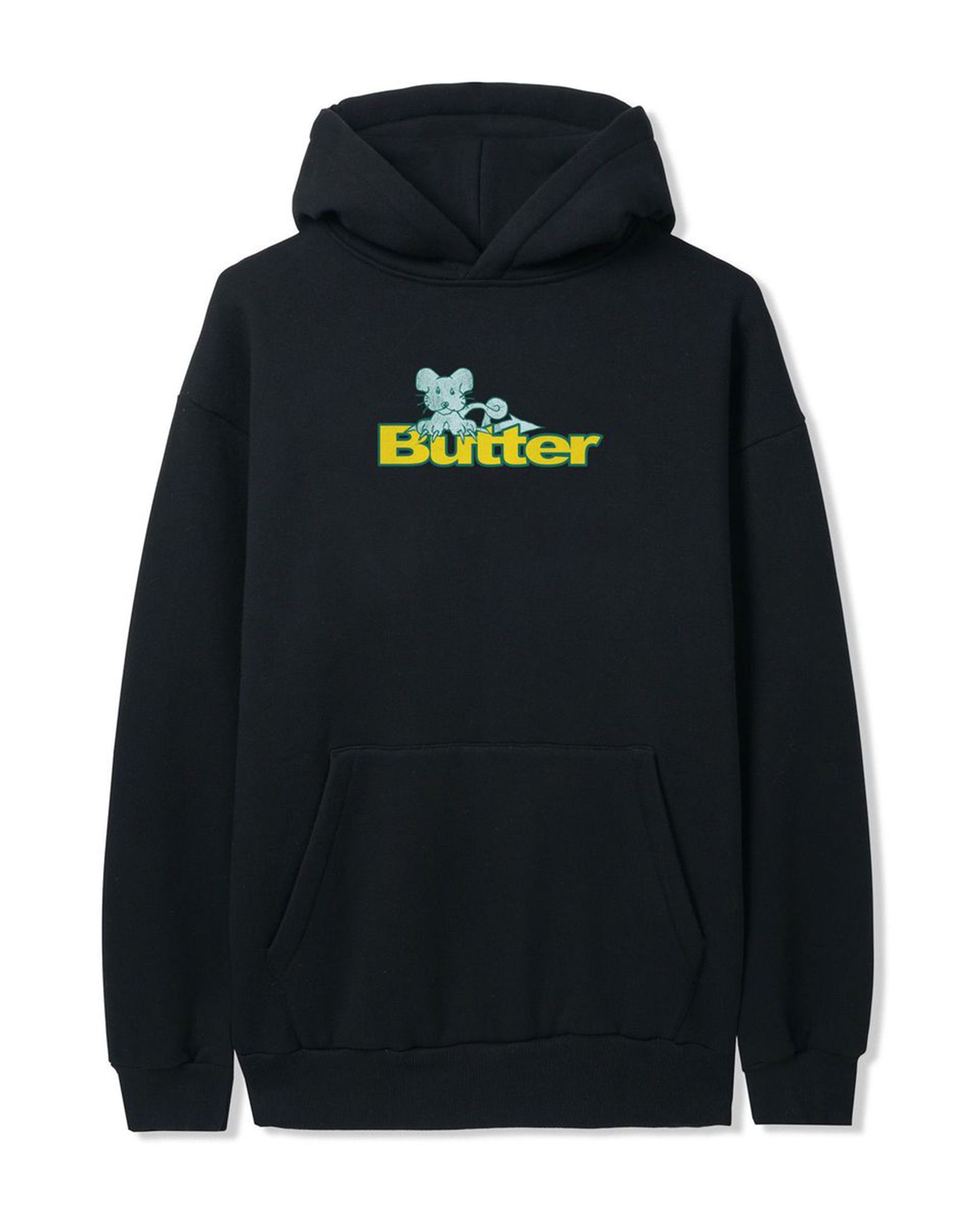 Butter Goods Rat Logo Pullover Hoodie Black