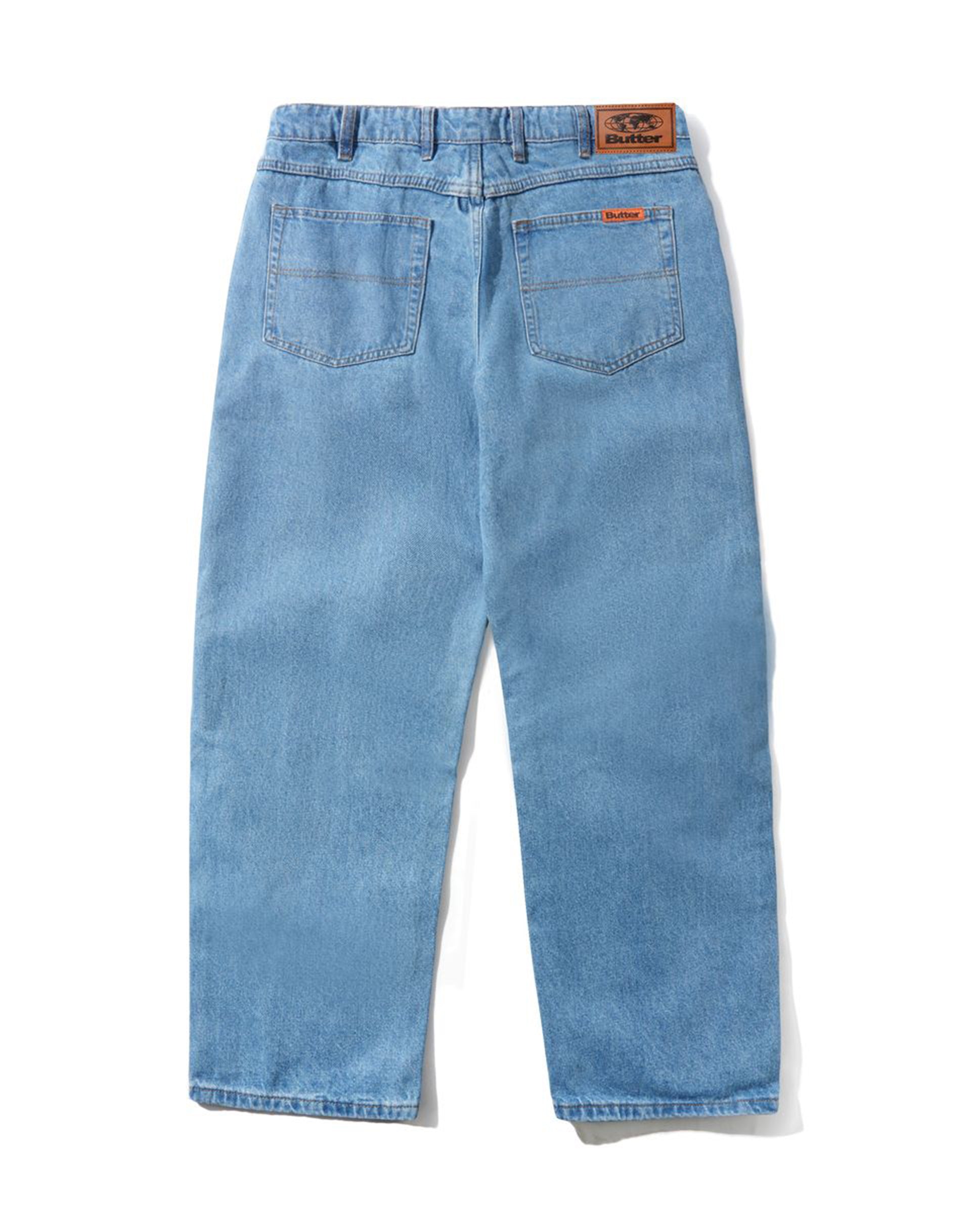 Butter Goods Relaxed Denim Jeans - Washed Indigo