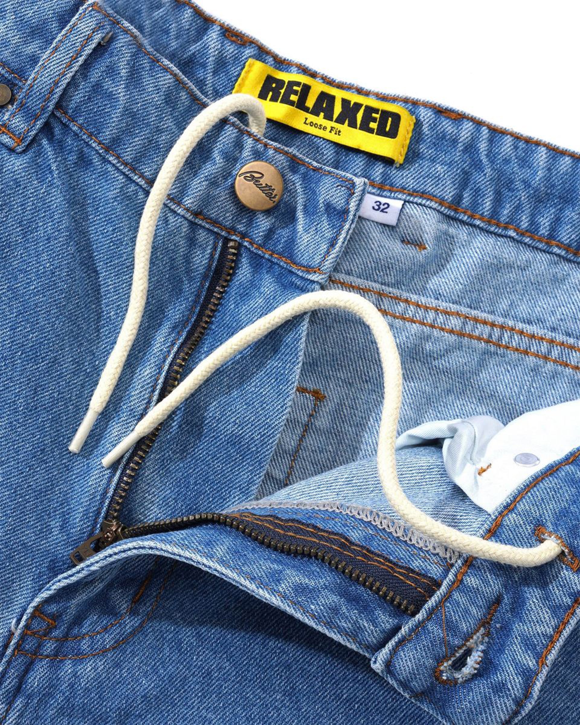 Butter Goods Relaxed Denim Jeans - Washed Indigo