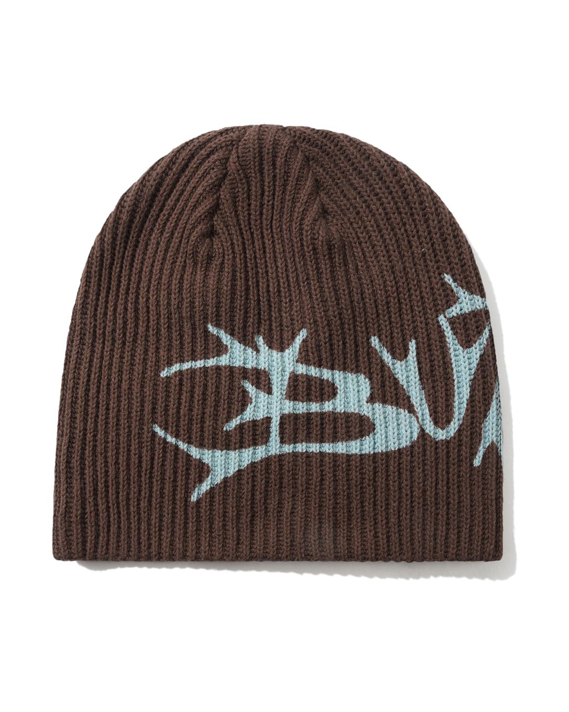 Butter Goods Scrawling Skully Beanie - Brown