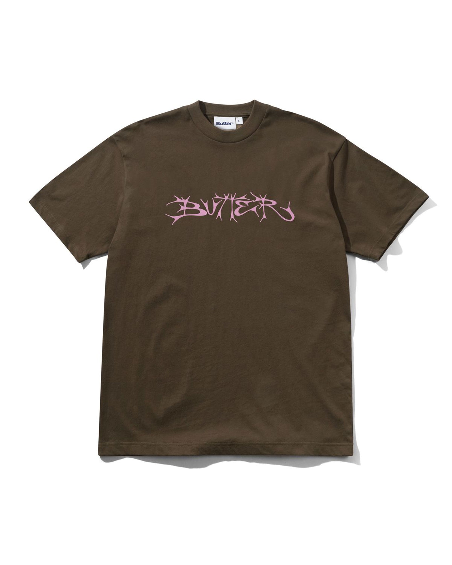 Butter Goods Scrawling Short Sleeve T-Shirt - Chestnut