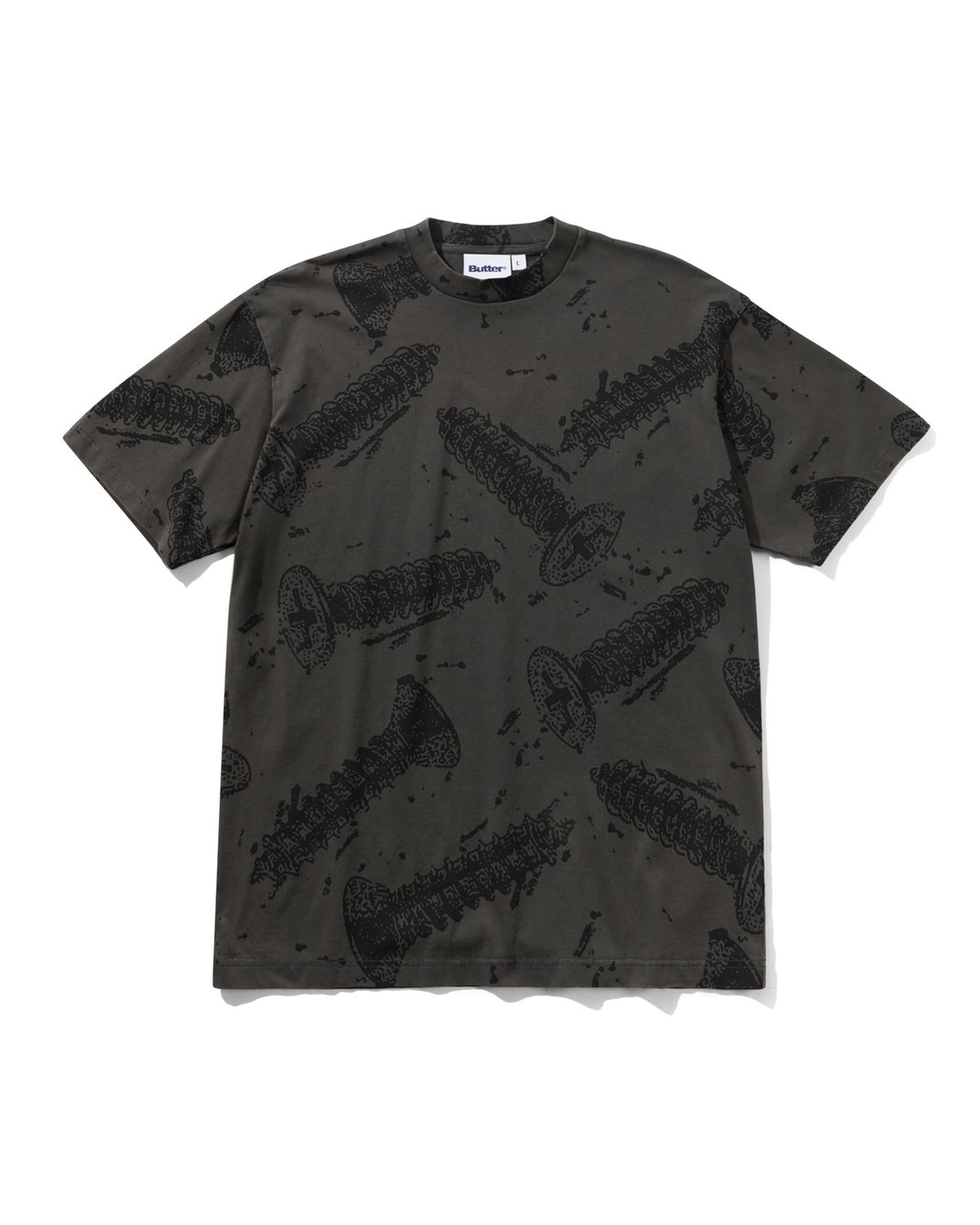 Butter Goods Screw Short Sleeve T-Shirt - Washed Black