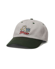 Butter Goods Turtle 6 Panel Hat - Light Grey/Seaweed